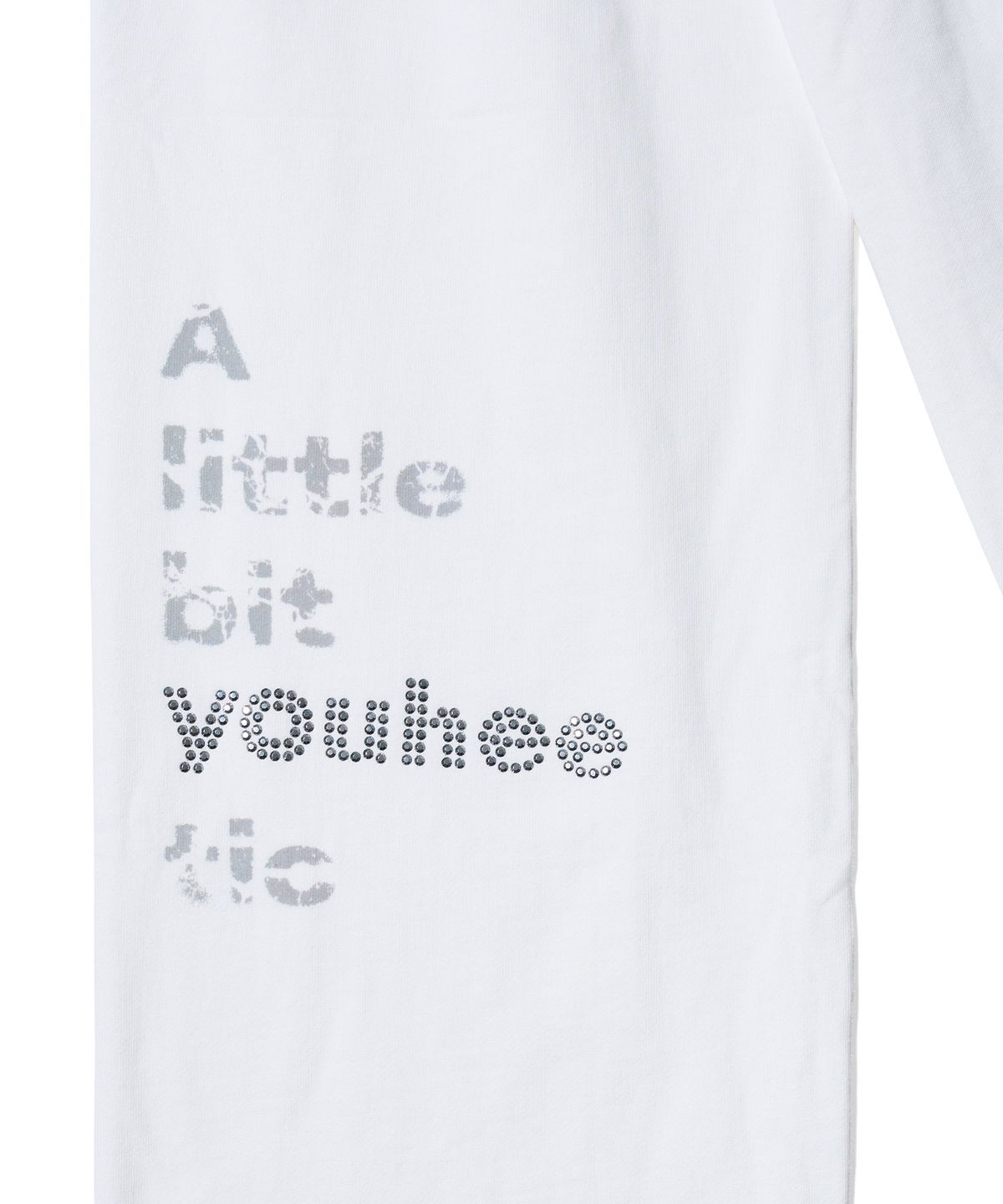 유희(YOUHEE) YOUHEETIC HOTFIX SWEATPANTS WHITE