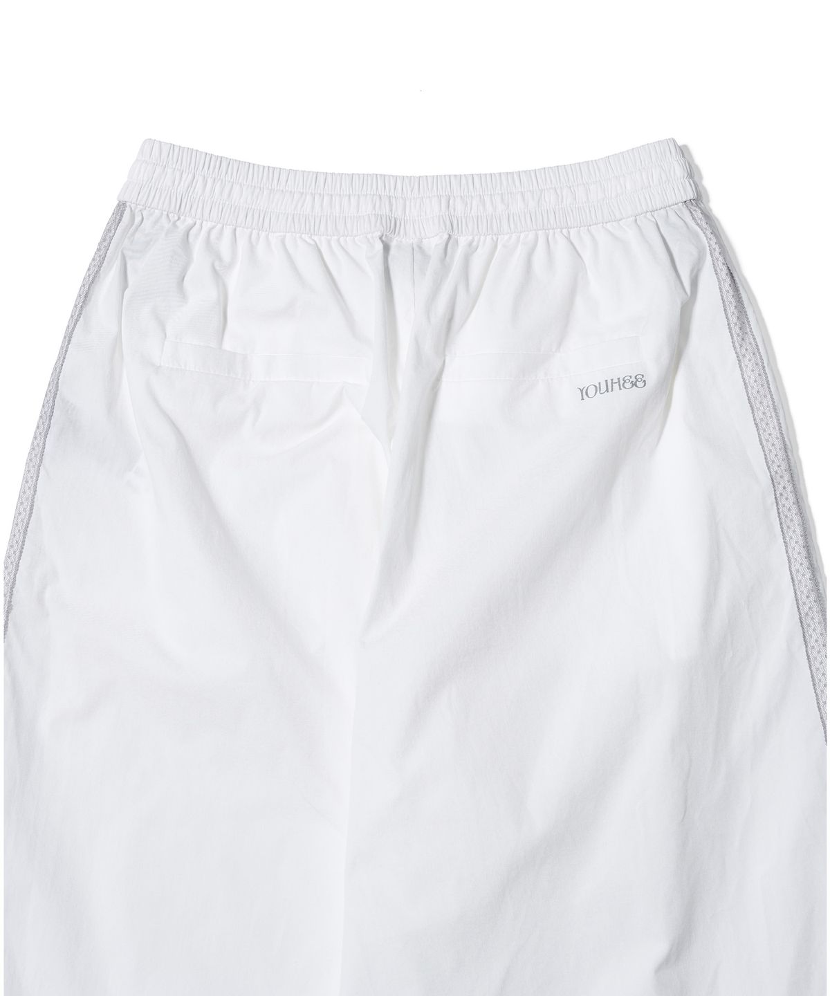 유희(YOUHEE) RUFFLE DETAILED BANDING PANTS WHITE