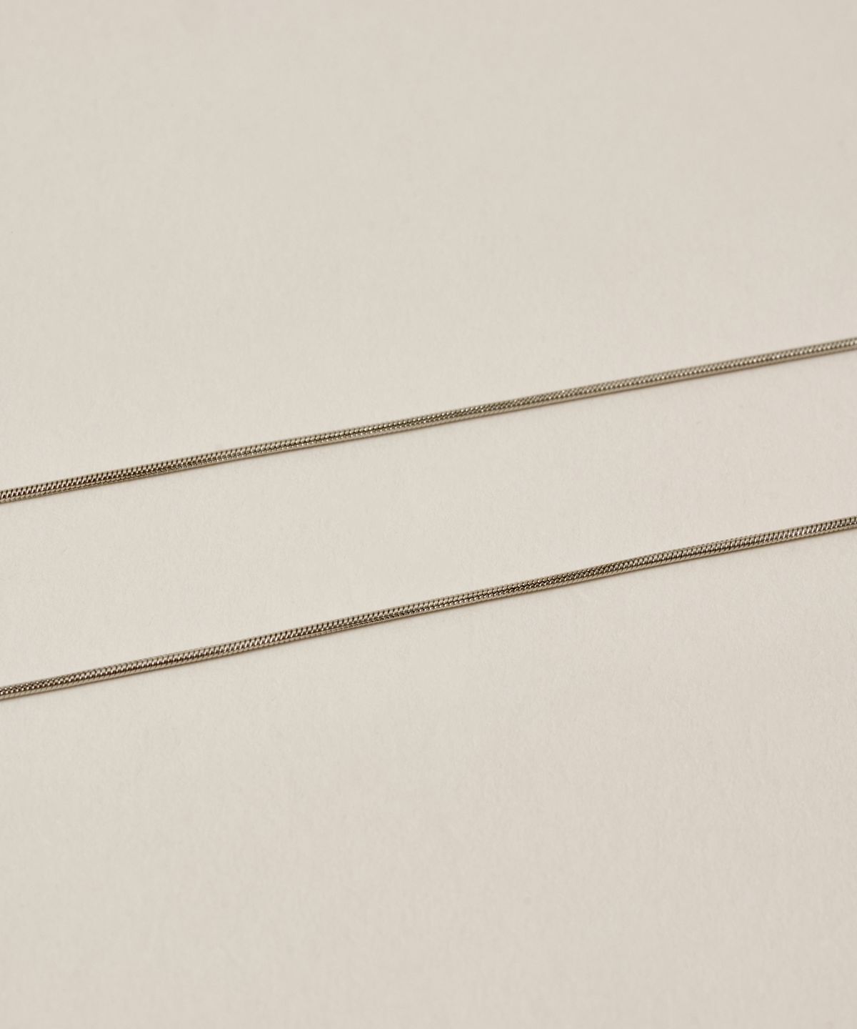 노비스도쿄(NOVICE TOKYO) 라운드 체인 목걸이 2종 세트 Round Chain Necklace 2 set［Stainless］/ Silver