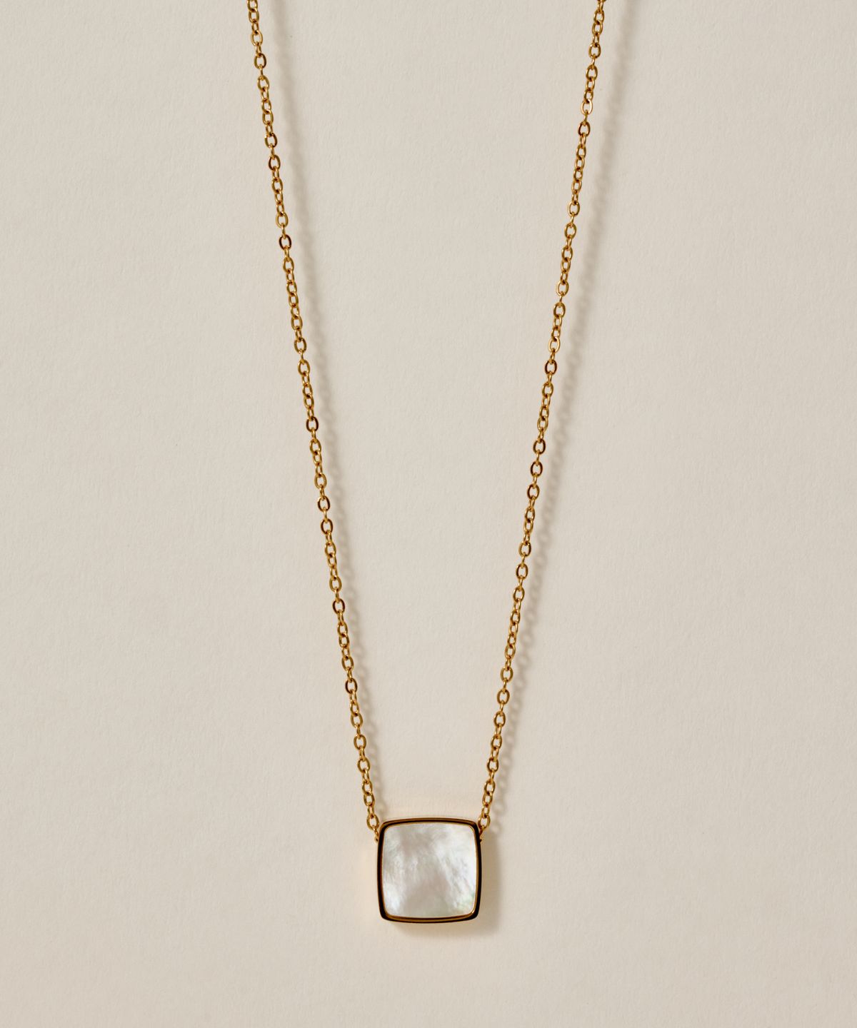 노비스도쿄(NOVICE TOKYO) 오닉스 펜던트 목걸이 Onyx Pendant Necklace［Stainless］/ Gold