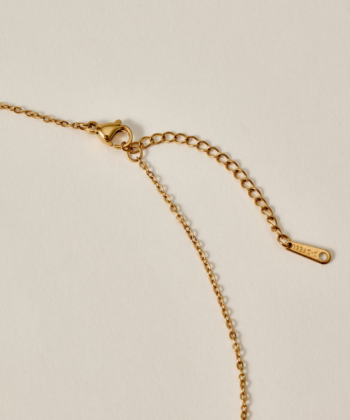 노비스도쿄(NOVICE TOKYO) 오닉스 펜던트 목걸이 Onyx Pendant Necklace［Stainless］/ Gold