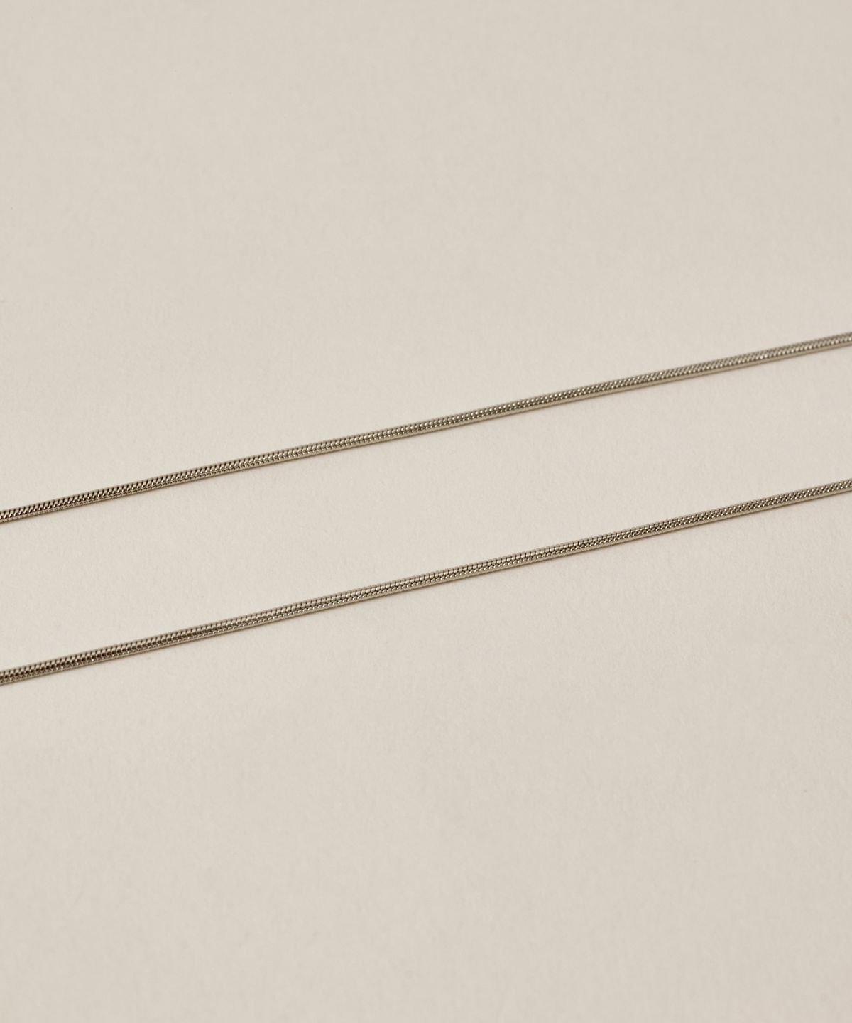 노비스도쿄(NOVICE TOKYO) 슬림 라운드 체인 목걸이 Thin Round Chain Necklace［Stainless］/ Silver