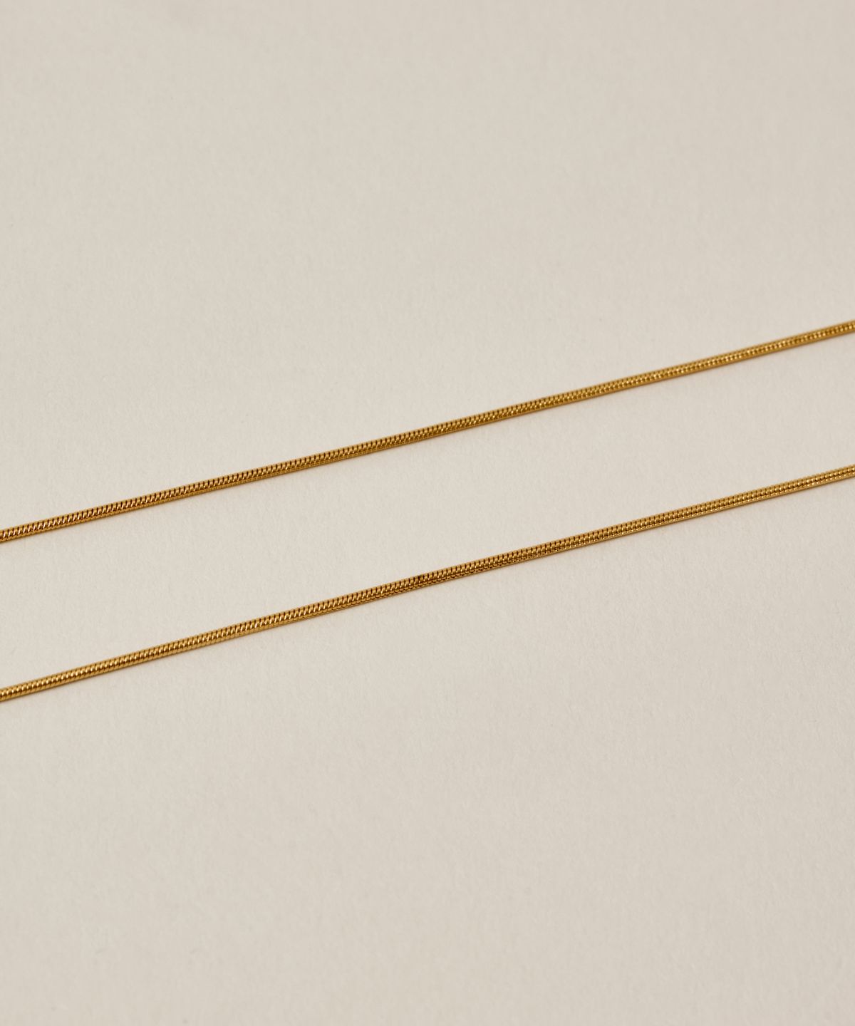 노비스도쿄(NOVICE TOKYO) 슬림 라운드 체인 목걸이 Thin Round Chain Necklace［Stainless］/ Gold