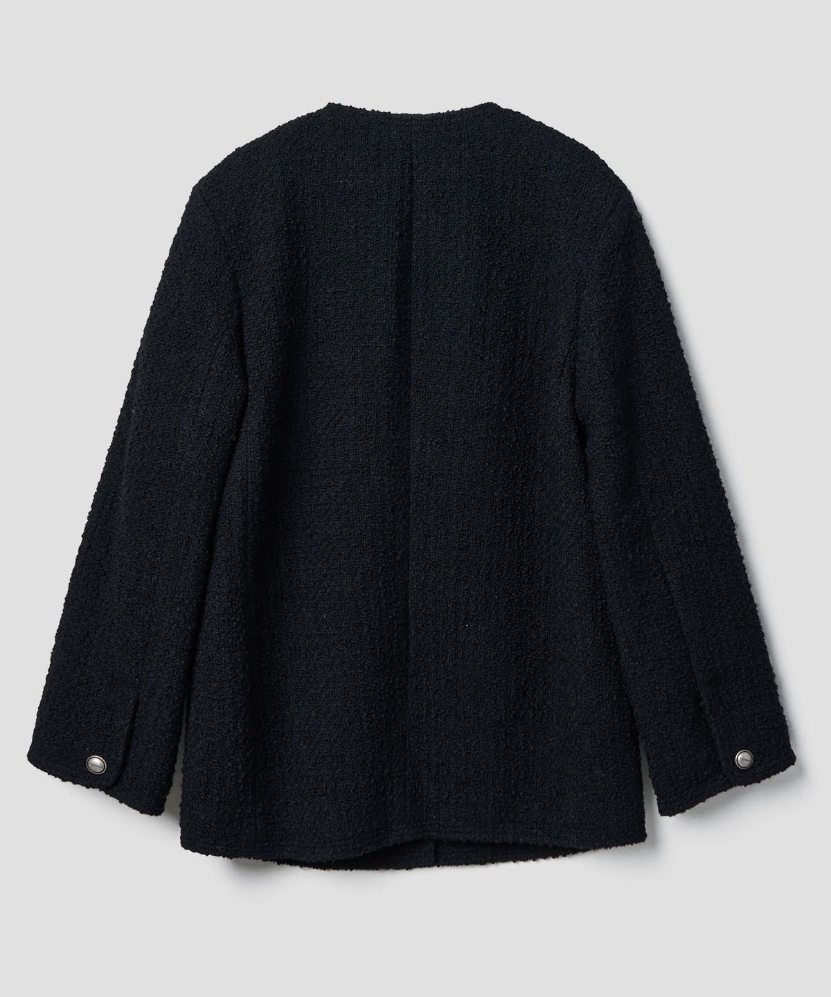 튜드먼트(TTUDEMENT) CLASSIC HALF TWEED JACKET BLACK