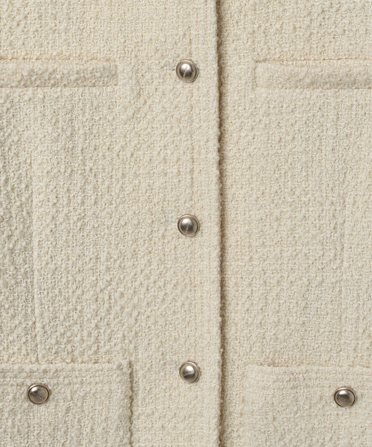 튜드먼트(TTUDEMENT) CLASSIC HALF TWEED JACKET CREAM