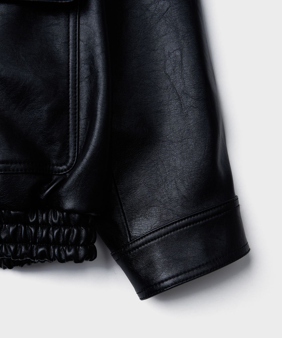 튜드먼트(TTUDEMENT) [3COLORS] BOMBER LEATHER JACKET