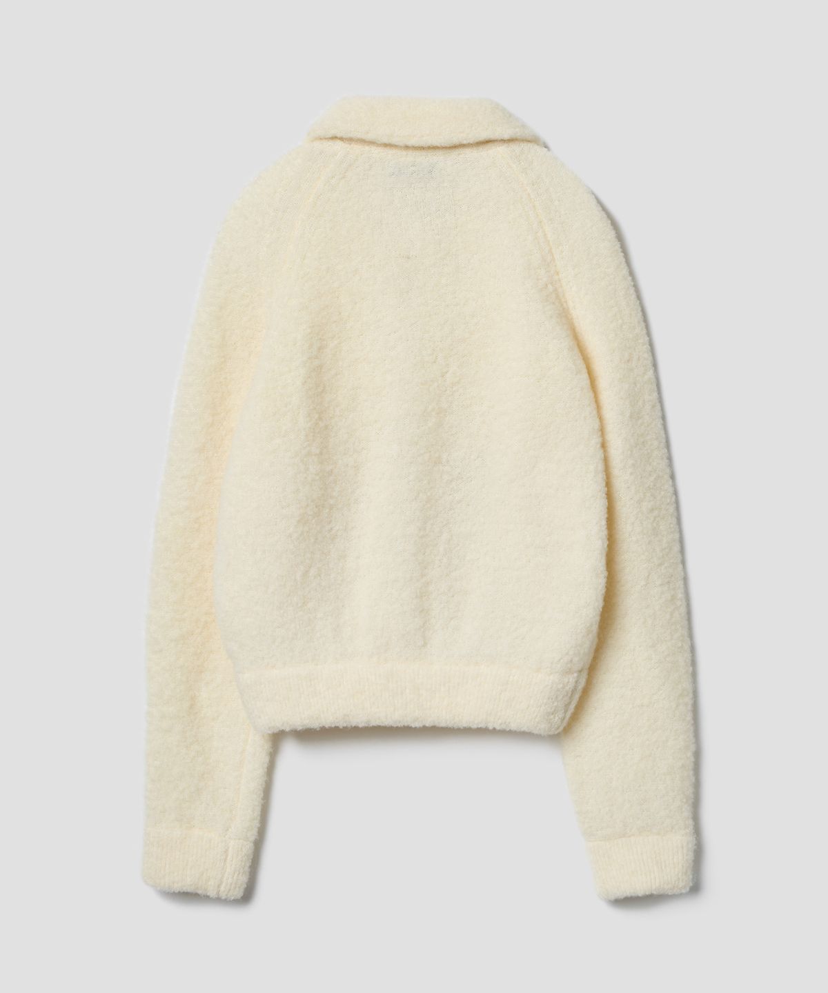 튜드먼트(TTUDEMENT) BOUCLE COLLAR KNIT JACKET CREAM