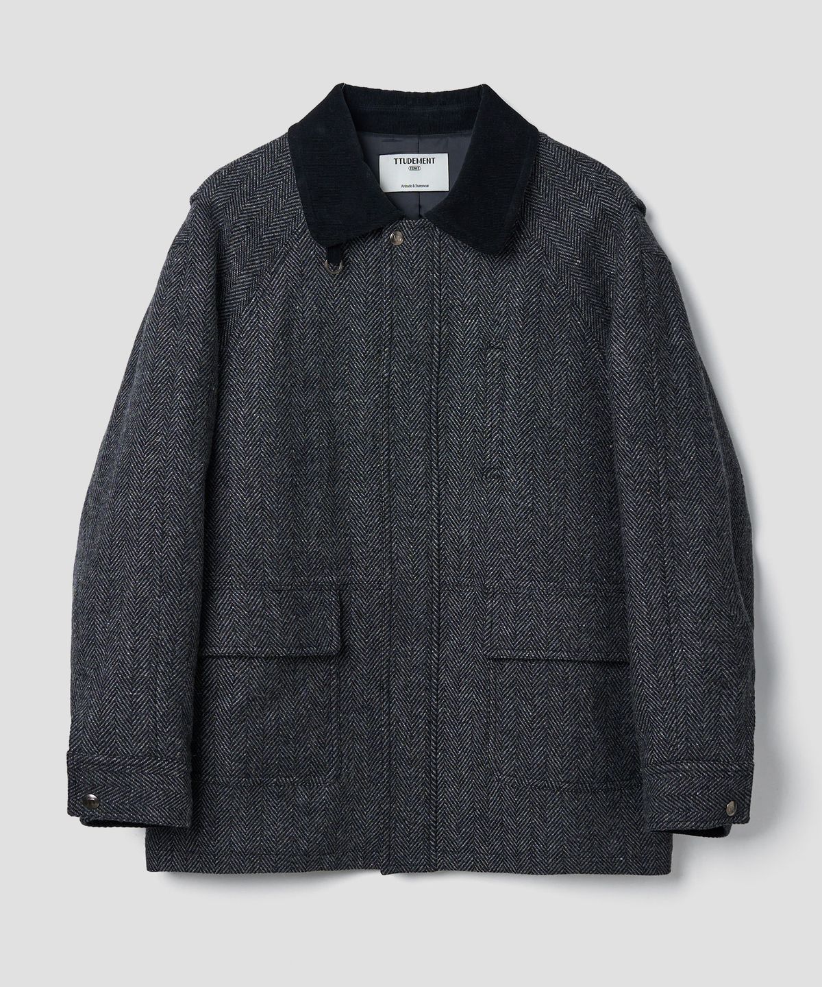 튜드먼트(TTUDEMENT) 80s BRITISH HUNTING JACKET CHARCOAL