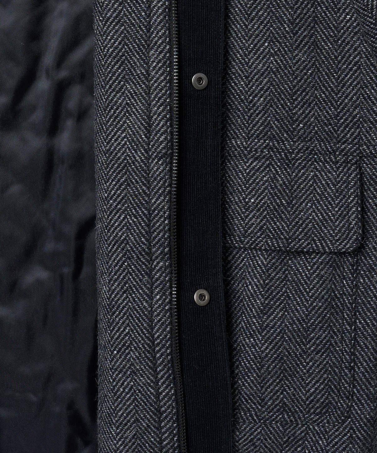 튜드먼트(TTUDEMENT) 80s BRITISH HUNTING JACKET CHARCOAL