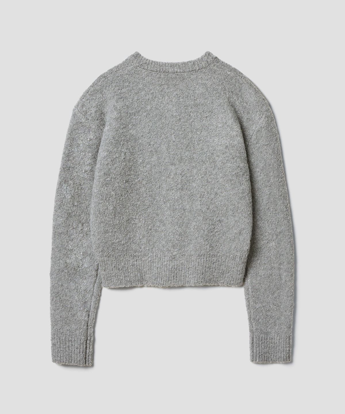 튜드먼트(TTUDEMENT) GRANDMA BOUCLE CARDIGAN MELANGE GREY