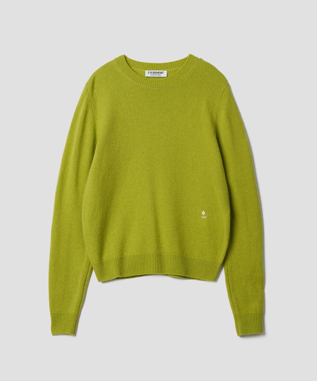 튜드먼트(TTUDEMENT) ESSENTIAL CREWNECK SWEATER_OLIVE