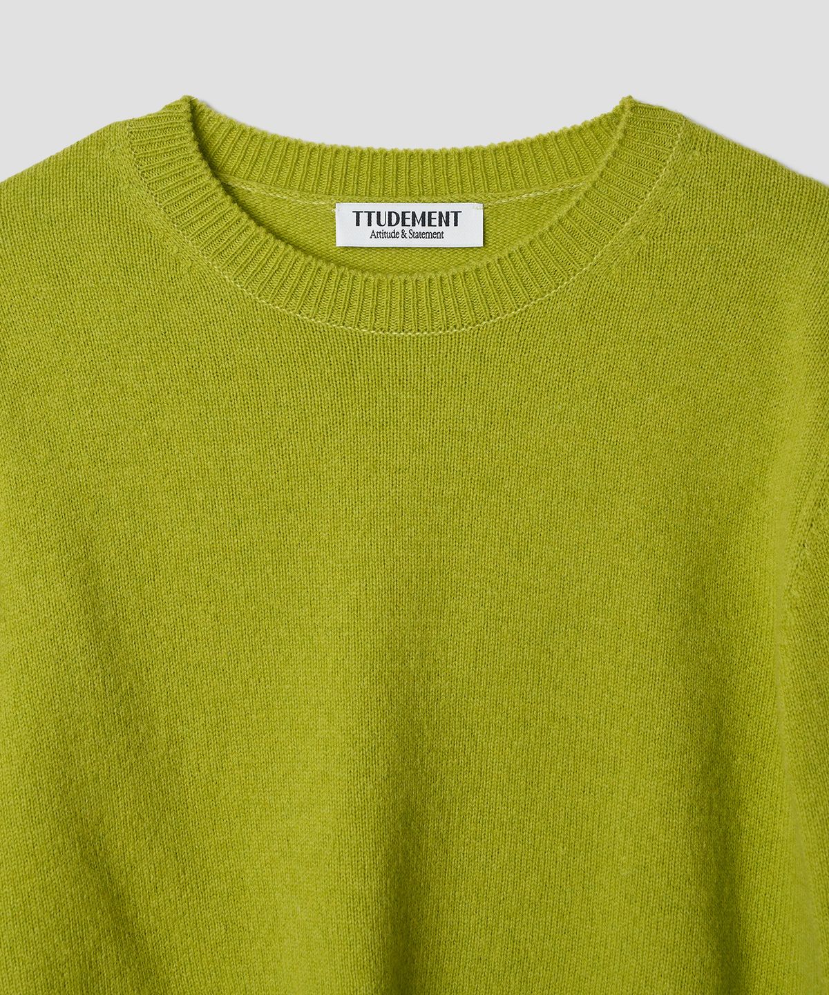 튜드먼트(TTUDEMENT) ESSENTIAL CREWNECK SWEATER_OLIVE