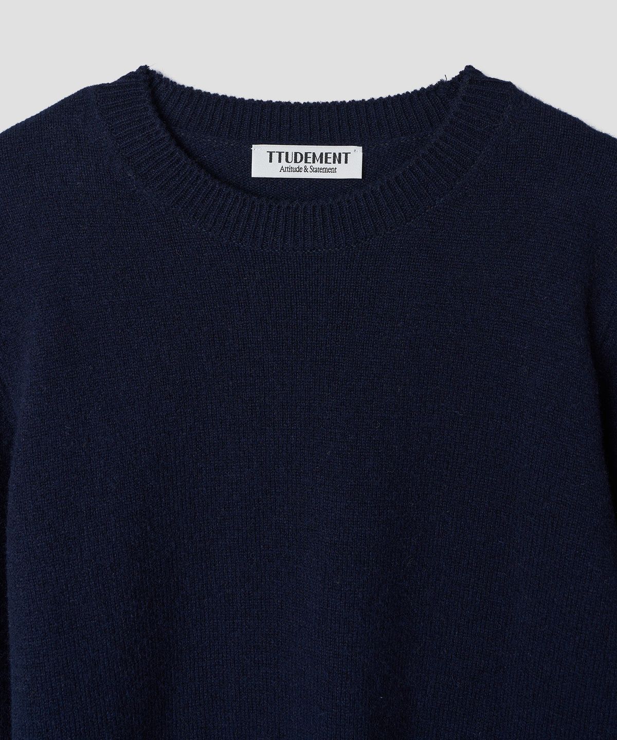 튜드먼트(TTUDEMENT) ESSENTIAL CREWNECK SWEATER_NAVY