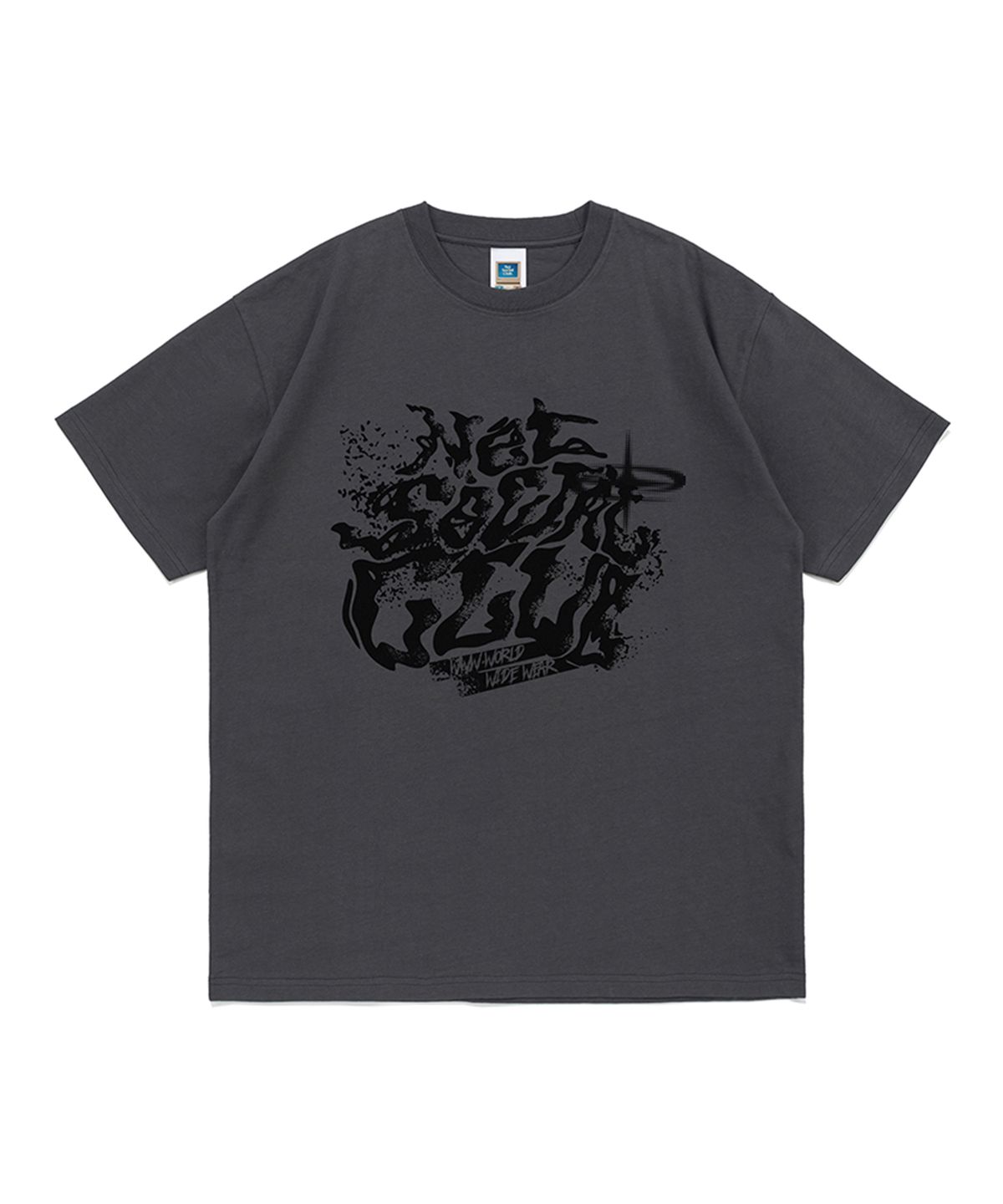 넷소셜클럽(NET SOCIAL CLUB) 디스톨트 반팔티 (차콜)