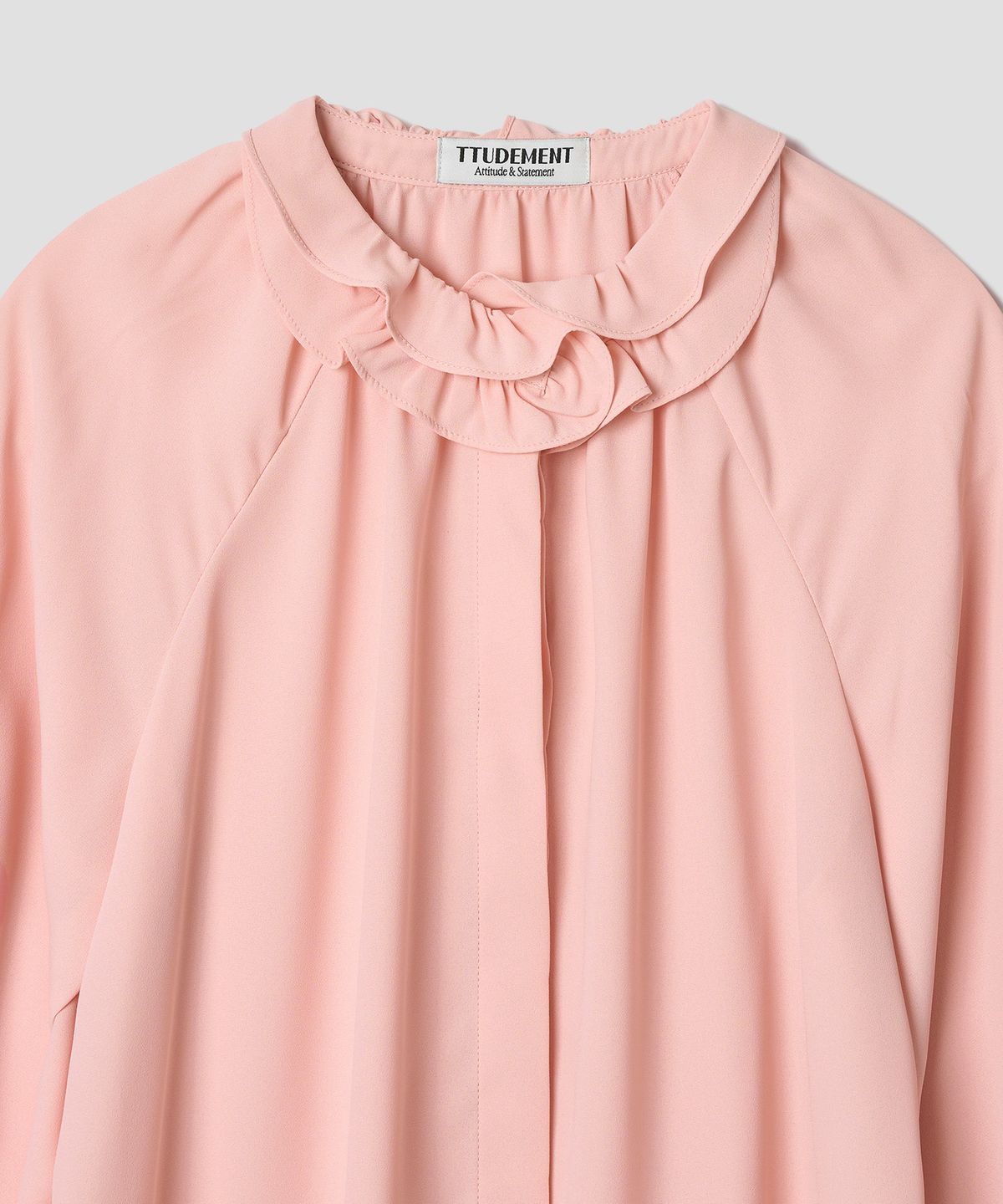 튜드먼트(TTUDEMENT) 70s RUFFLE BLOUSE BLUSH