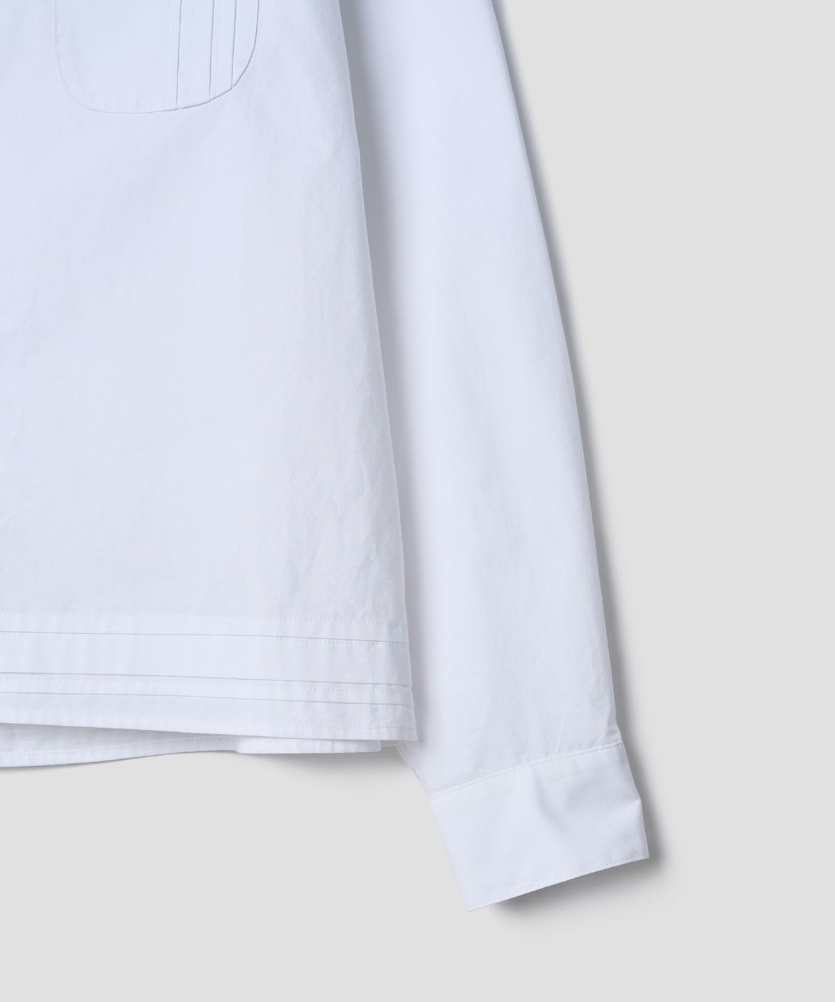 튜드먼트(TTUDEMENT) ROUND COLLAR SHIRT_WHITE