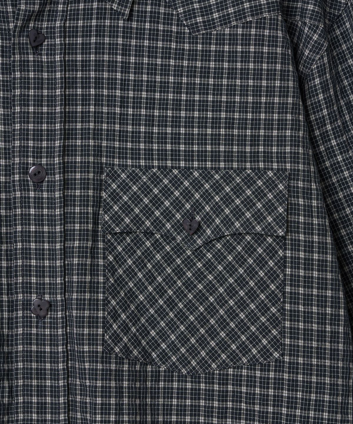 튜드먼트(TTUDEMENT) WESTERN CHECK SHIRT_BROWN