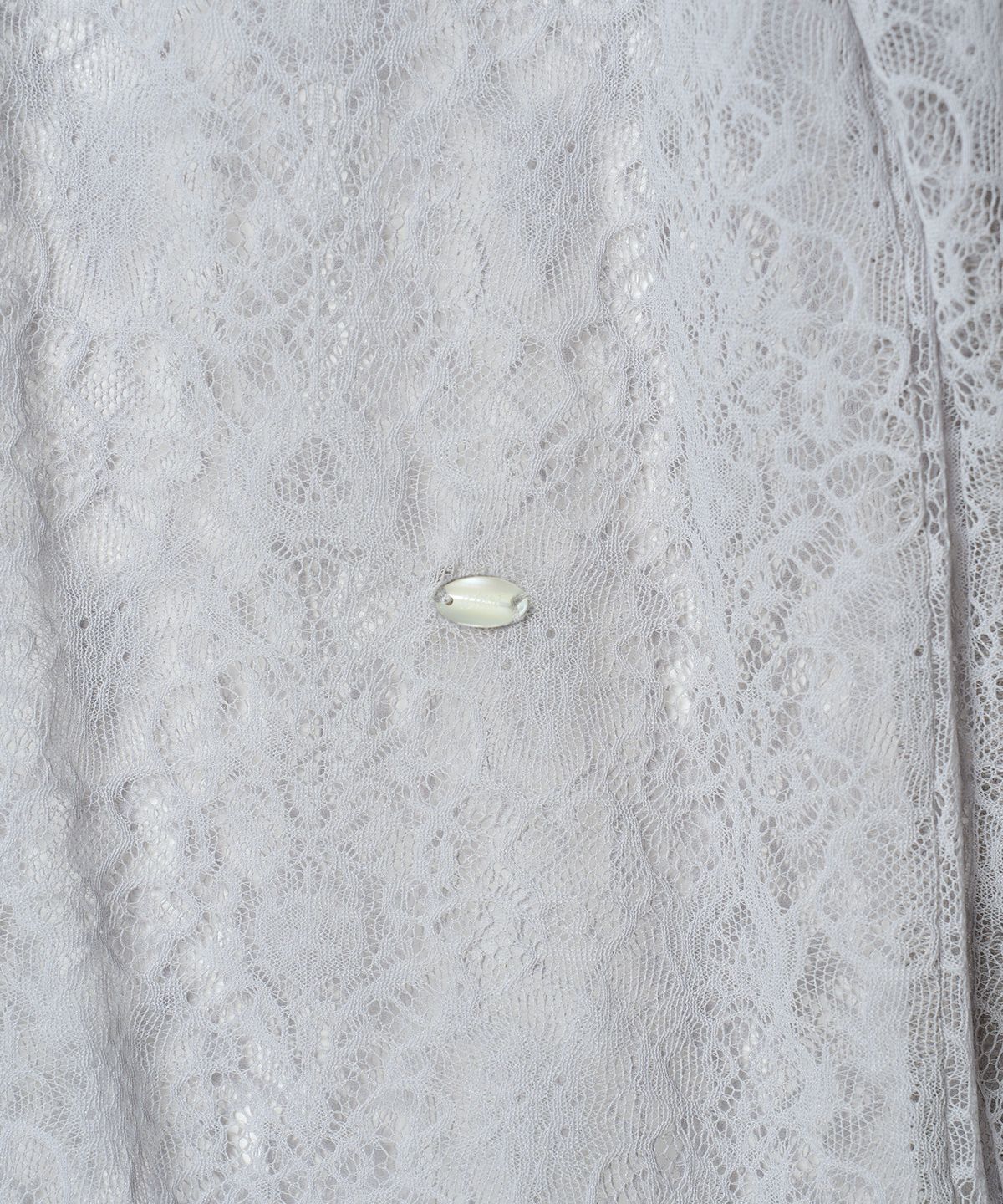 튜드먼트(TTUDEMENT) HIGH NECK LACE SHEER TOP LIGHT GREY