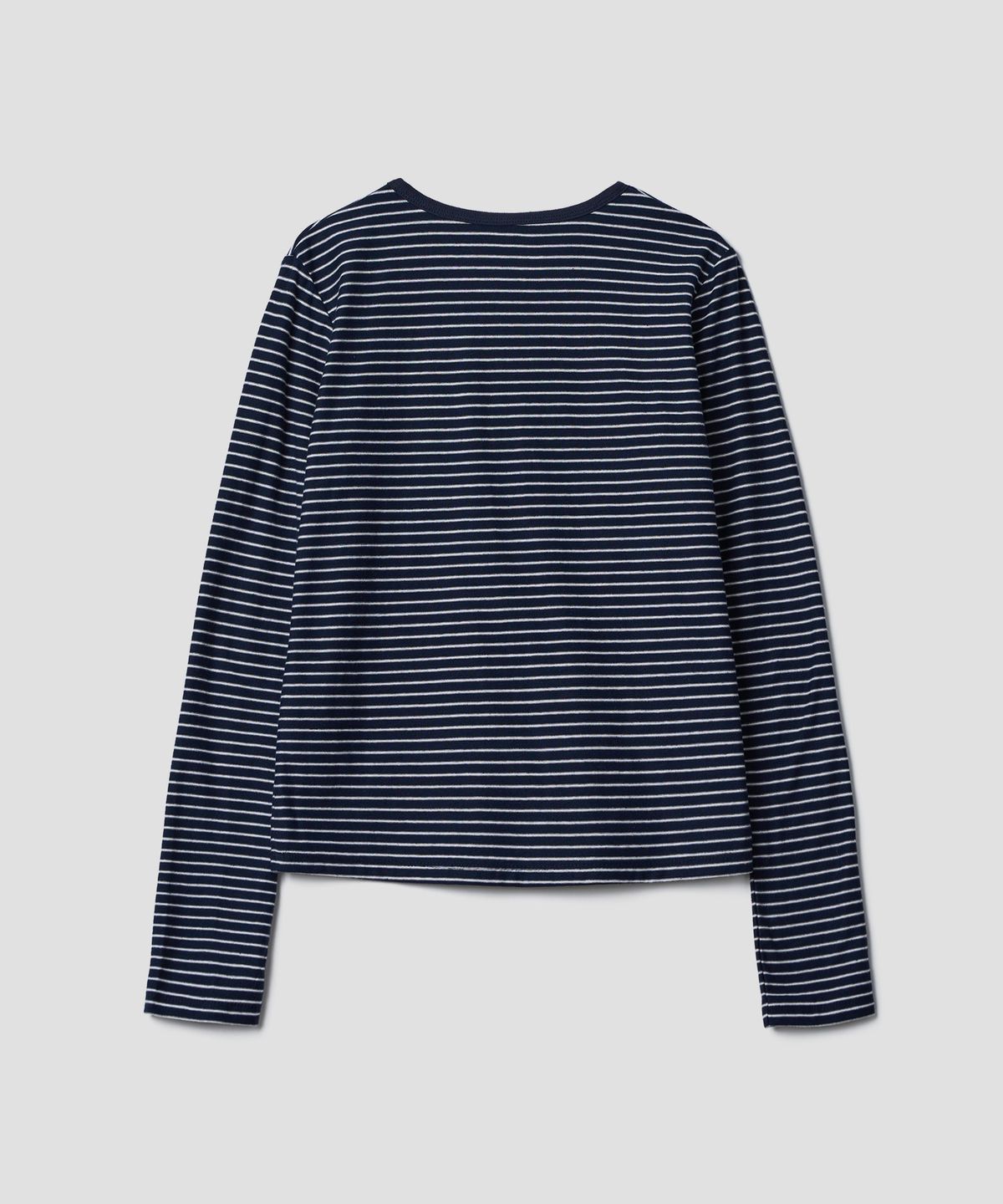 튜드먼트(TTUDEMENT) STRIPE HENLEY T-SHIRT_NAVY