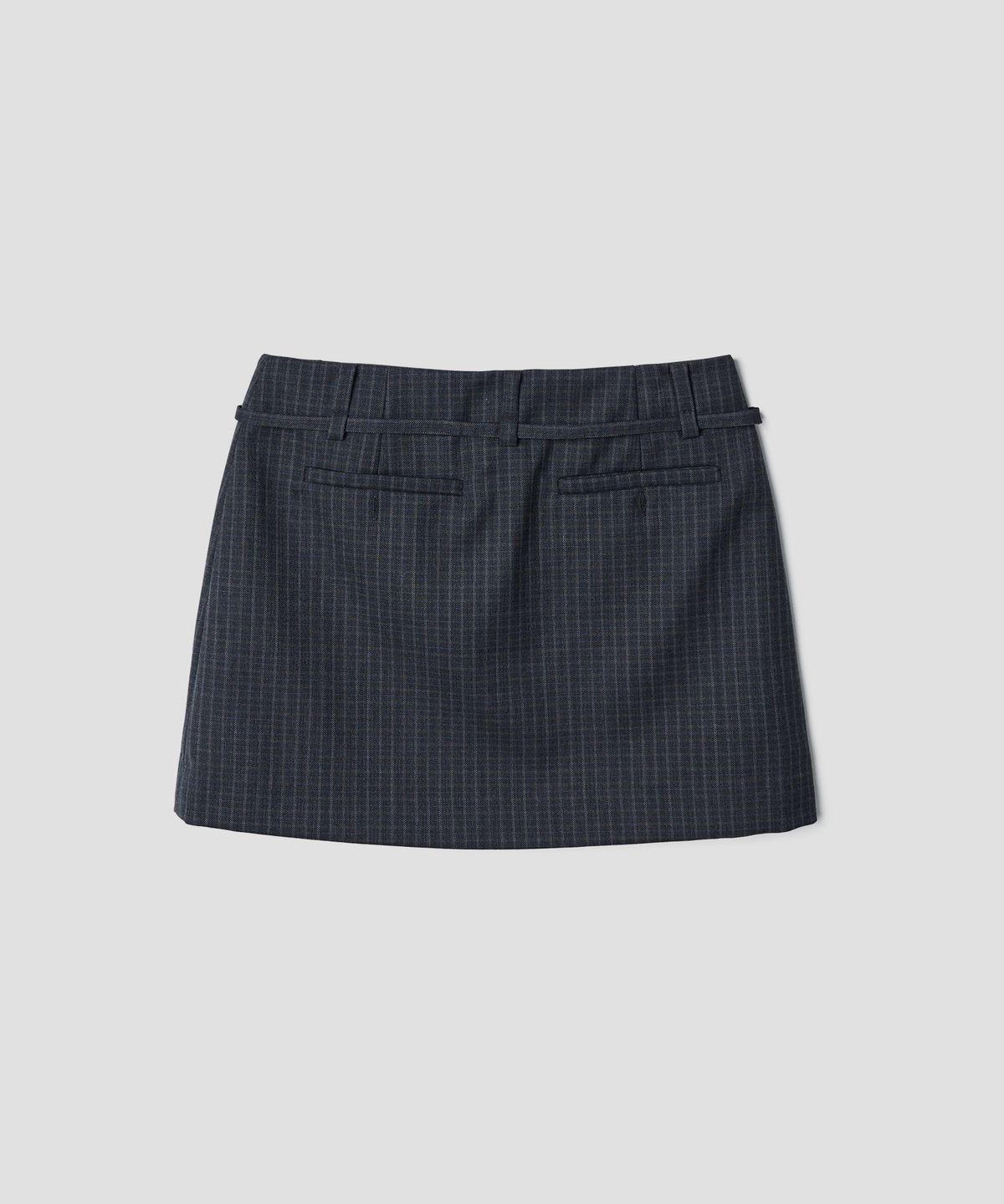 튜드먼트(TTUDEMENT) MINI WRAP SKIRT CHARCOAL