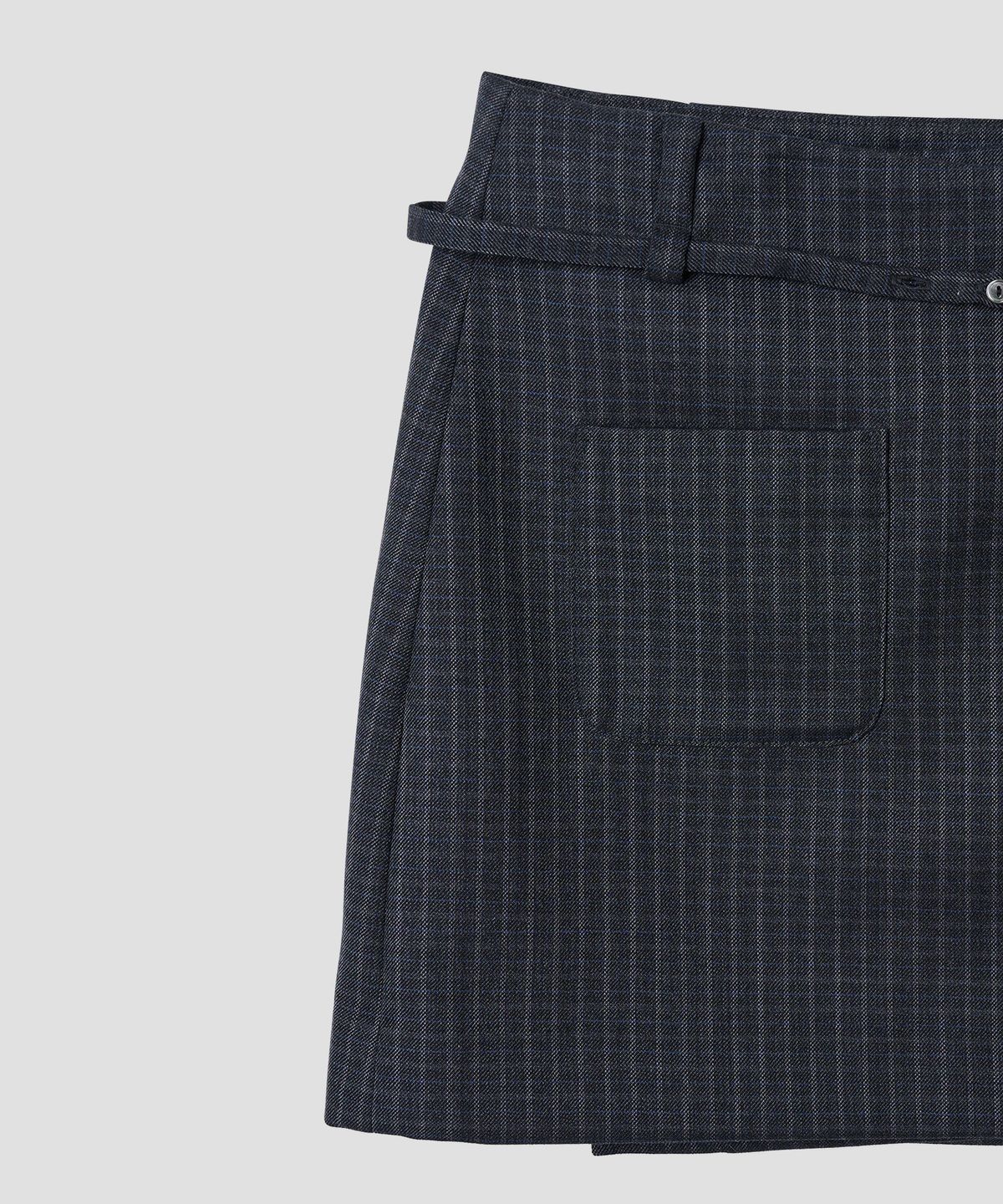 튜드먼트(TTUDEMENT) MINI WRAP SKIRT CHARCOAL