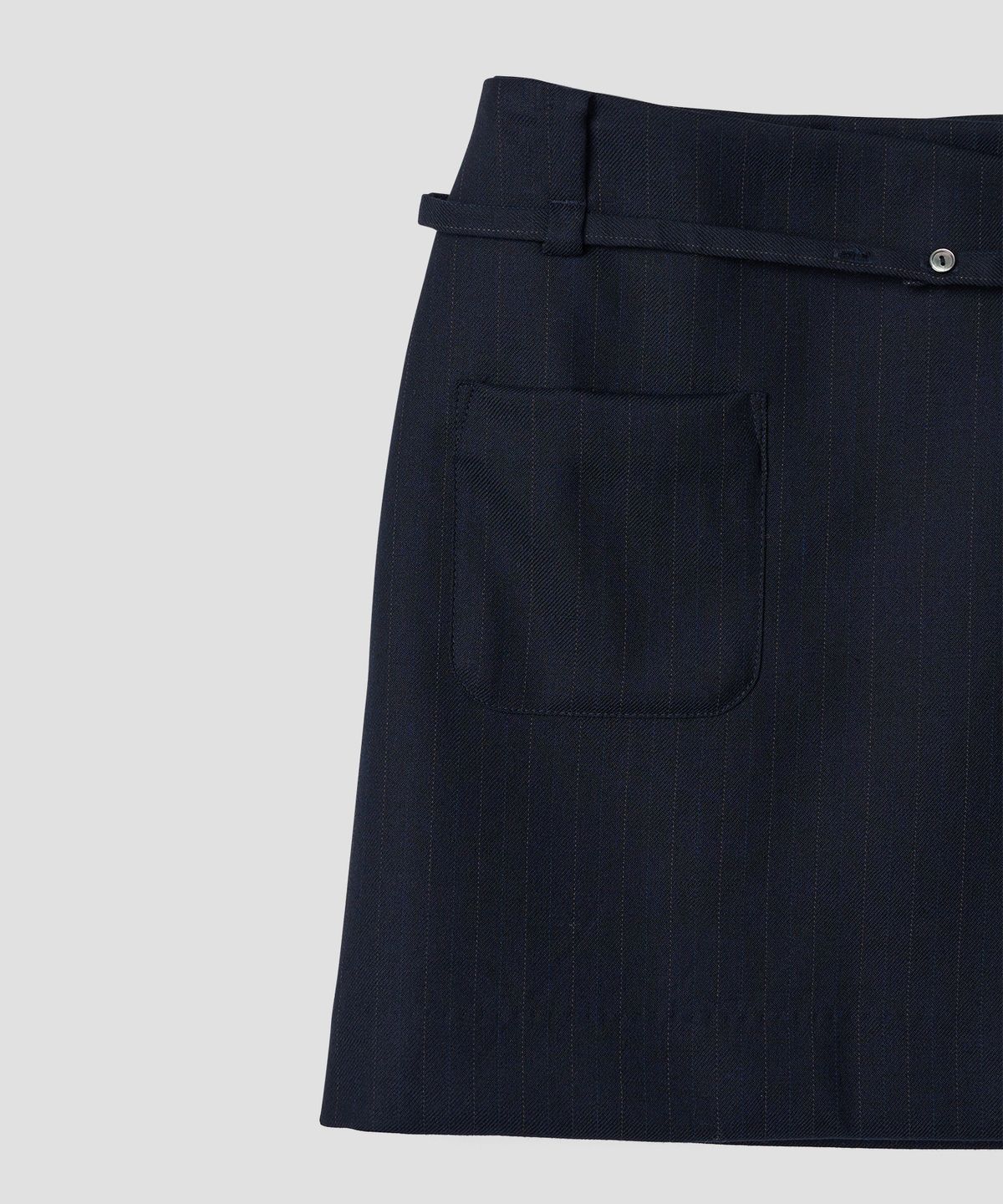 튜드먼트(TTUDEMENT) MINI WRAP SKIRT NAVY