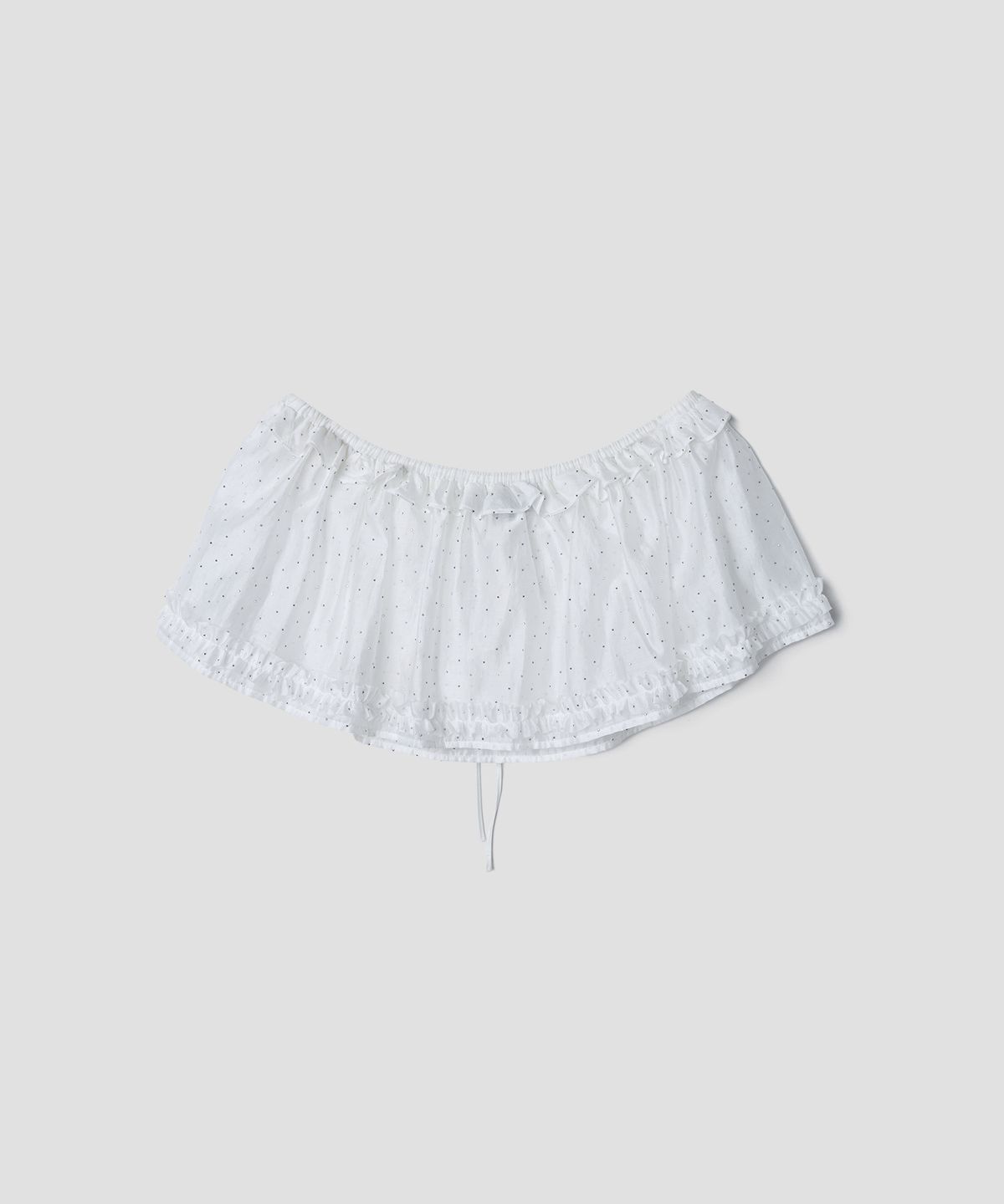 튜드먼트(TTUDEMENT) FAIRY LAYERED FRILL SKIRT WHITE