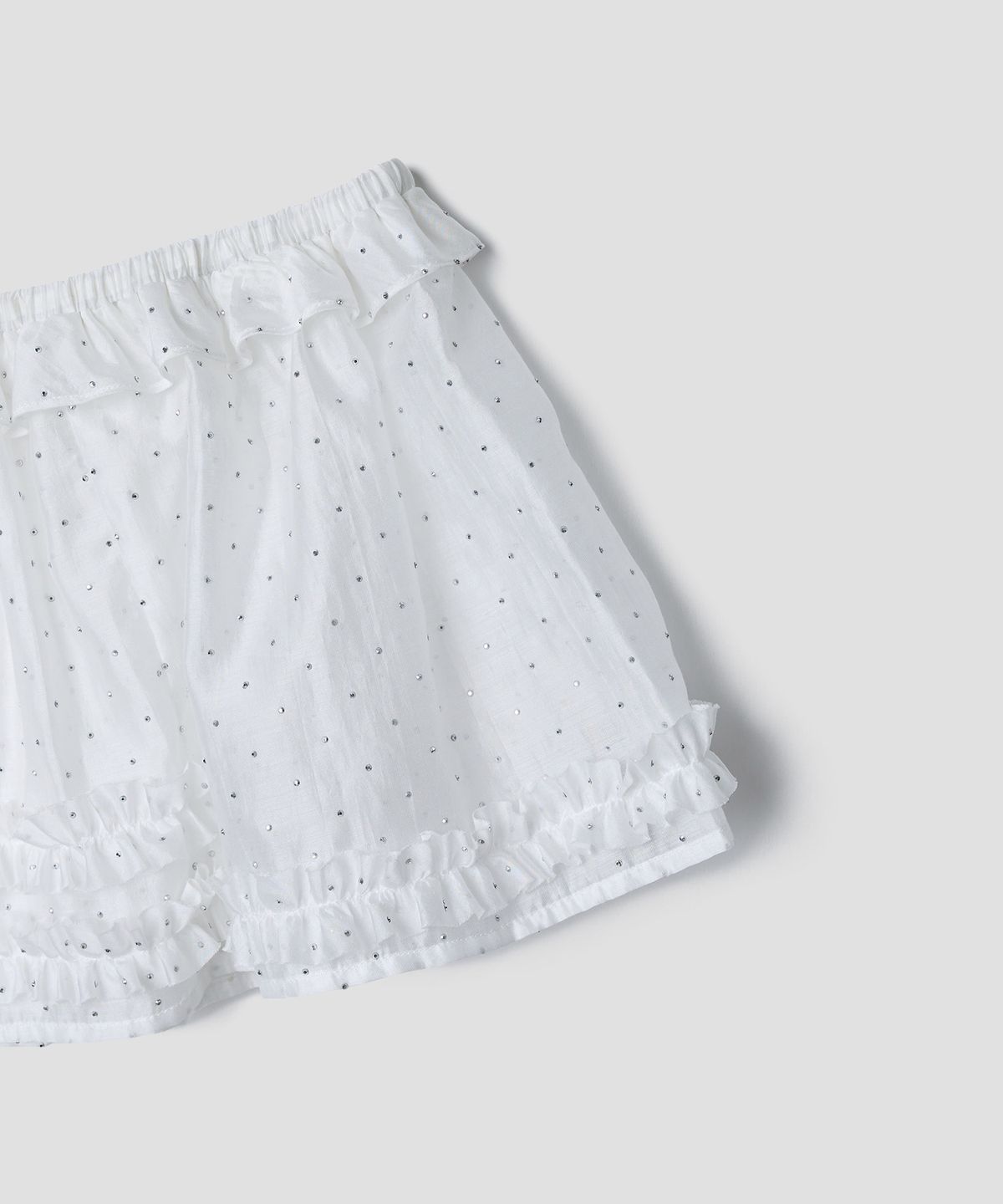 튜드먼트(TTUDEMENT) FAIRY LAYERED FRILL SKIRT WHITE