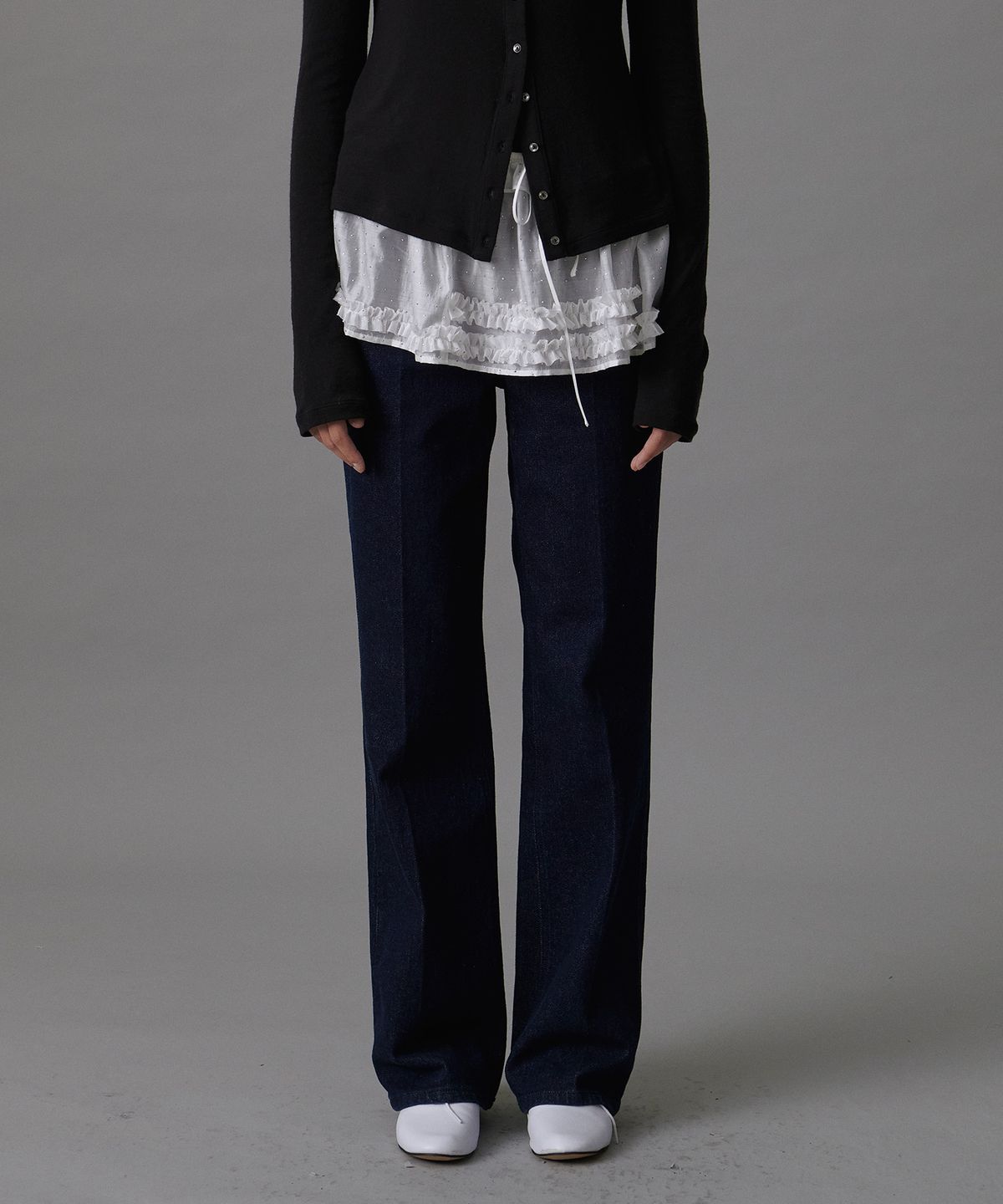 튜드먼트(TTUDEMENT) FAIRY LAYERED FRILL SKIRT WHITE