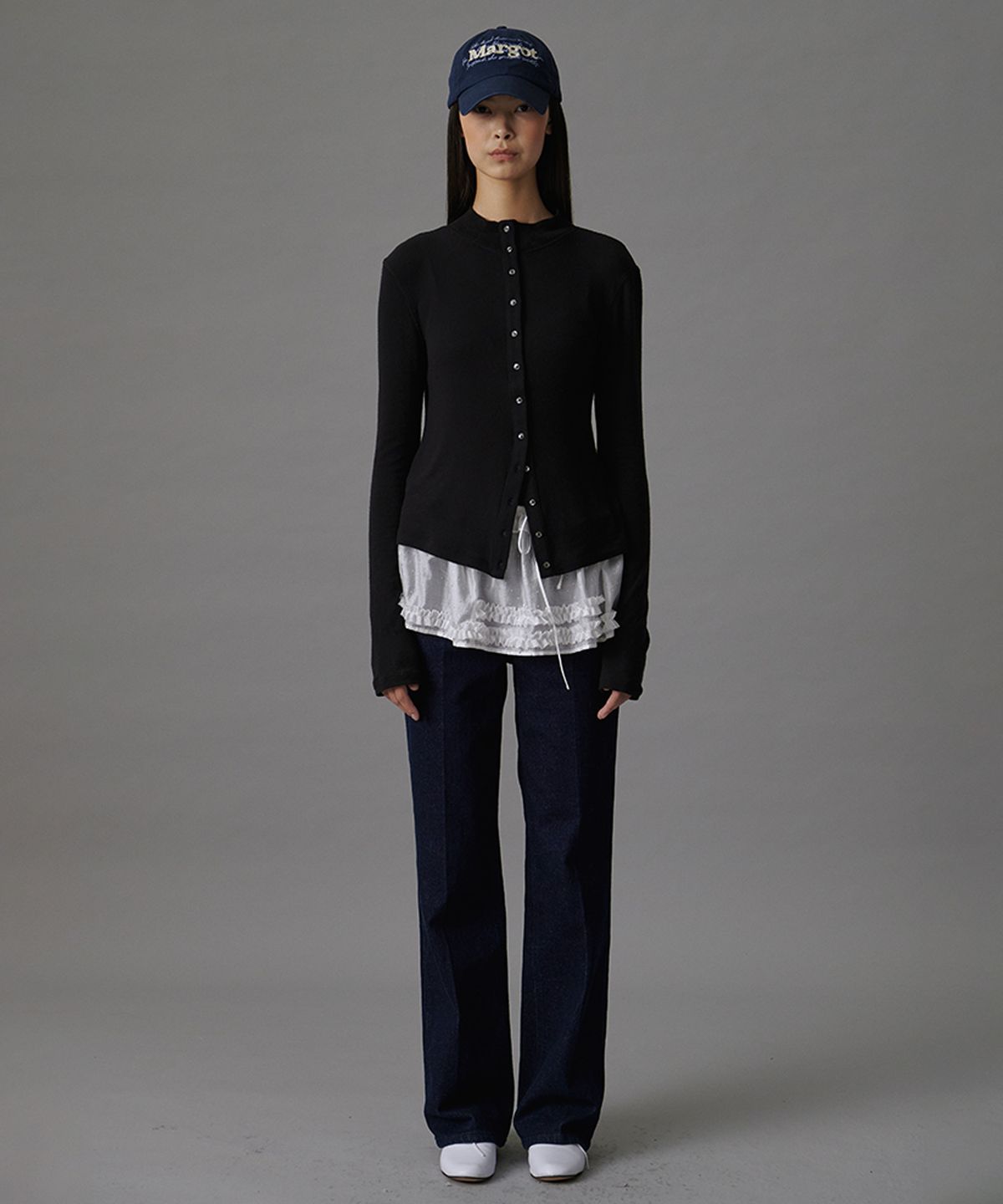 튜드먼트(TTUDEMENT) FAIRY LAYERED FRILL SKIRT WHITE