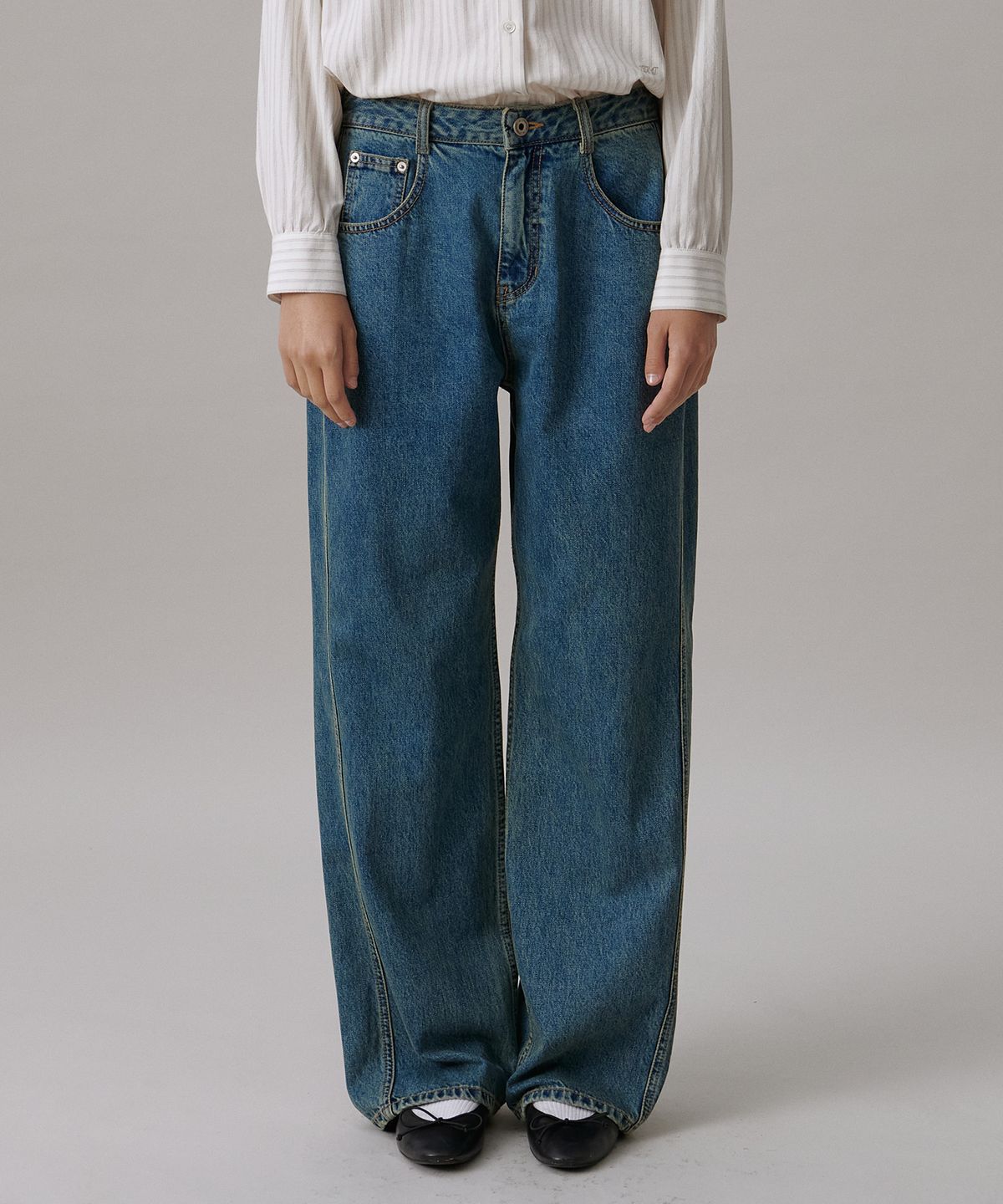 튜드먼트(TTUDEMENT) BOY FRIEND DENIM PANTS_ LIGHT BLUE