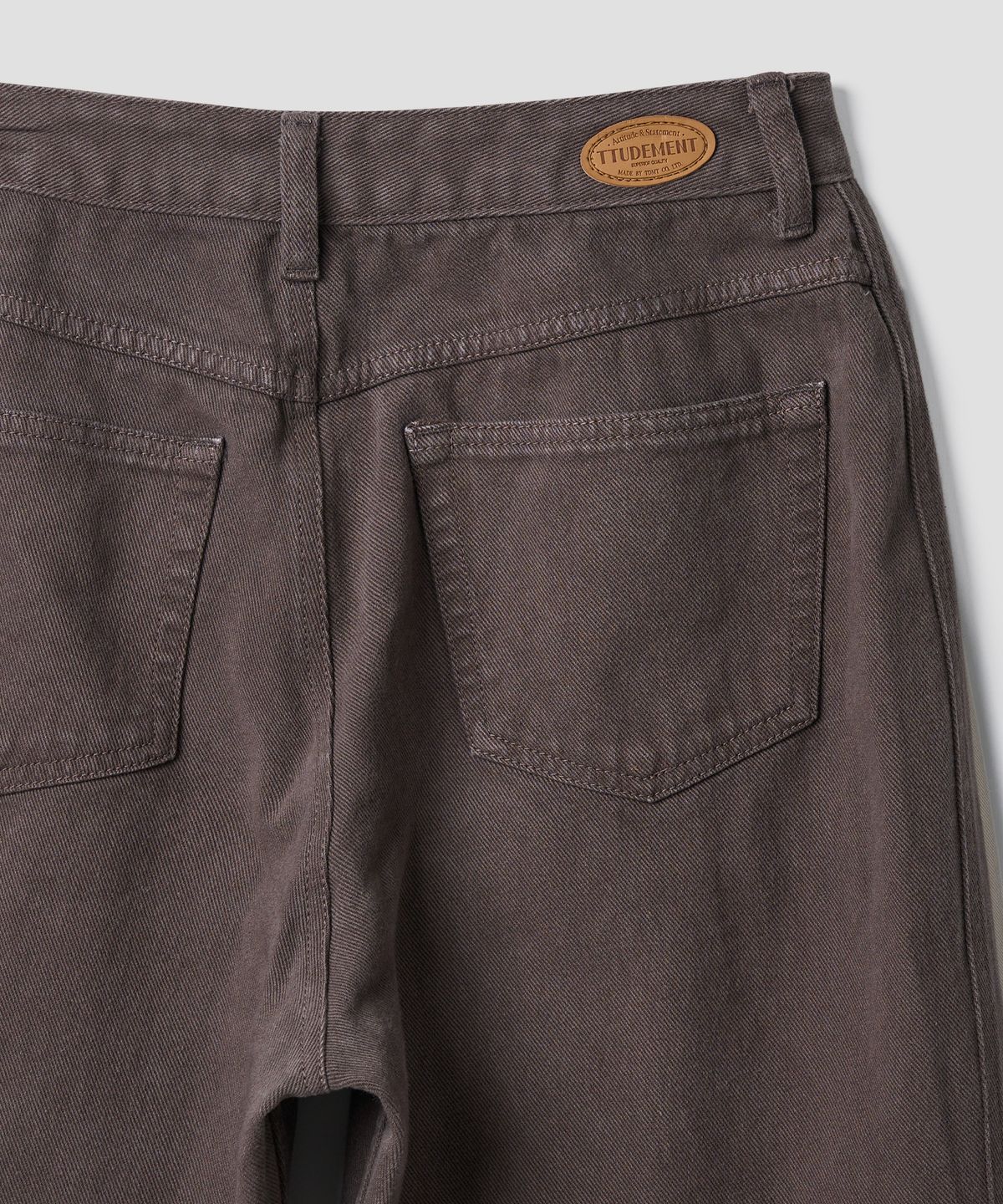 튜드먼트(TTUDEMENT) BOY FRIEND DENIM PANTS_BROWN
