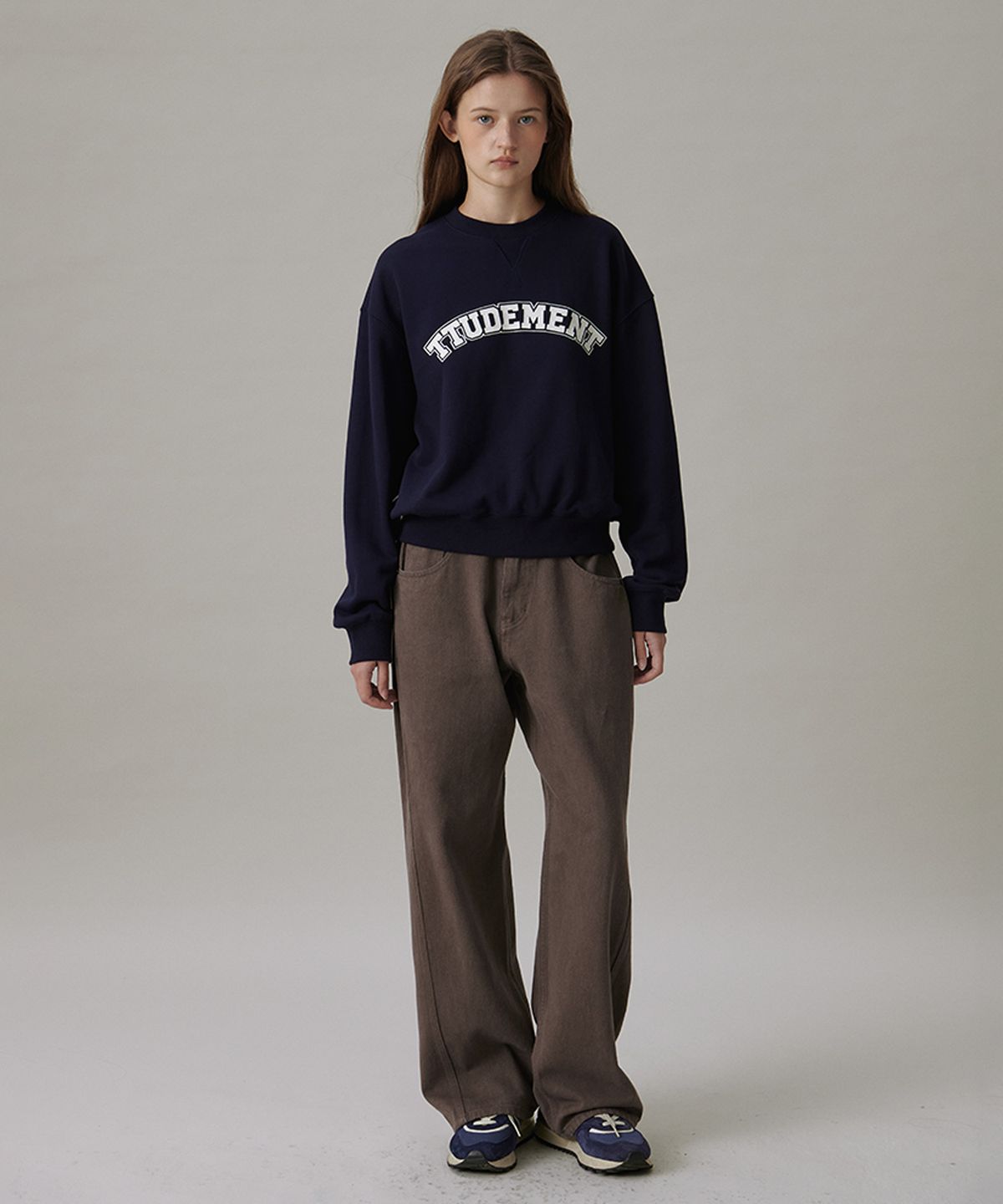 튜드먼트(TTUDEMENT) BOY FRIEND DENIM PANTS_BROWN