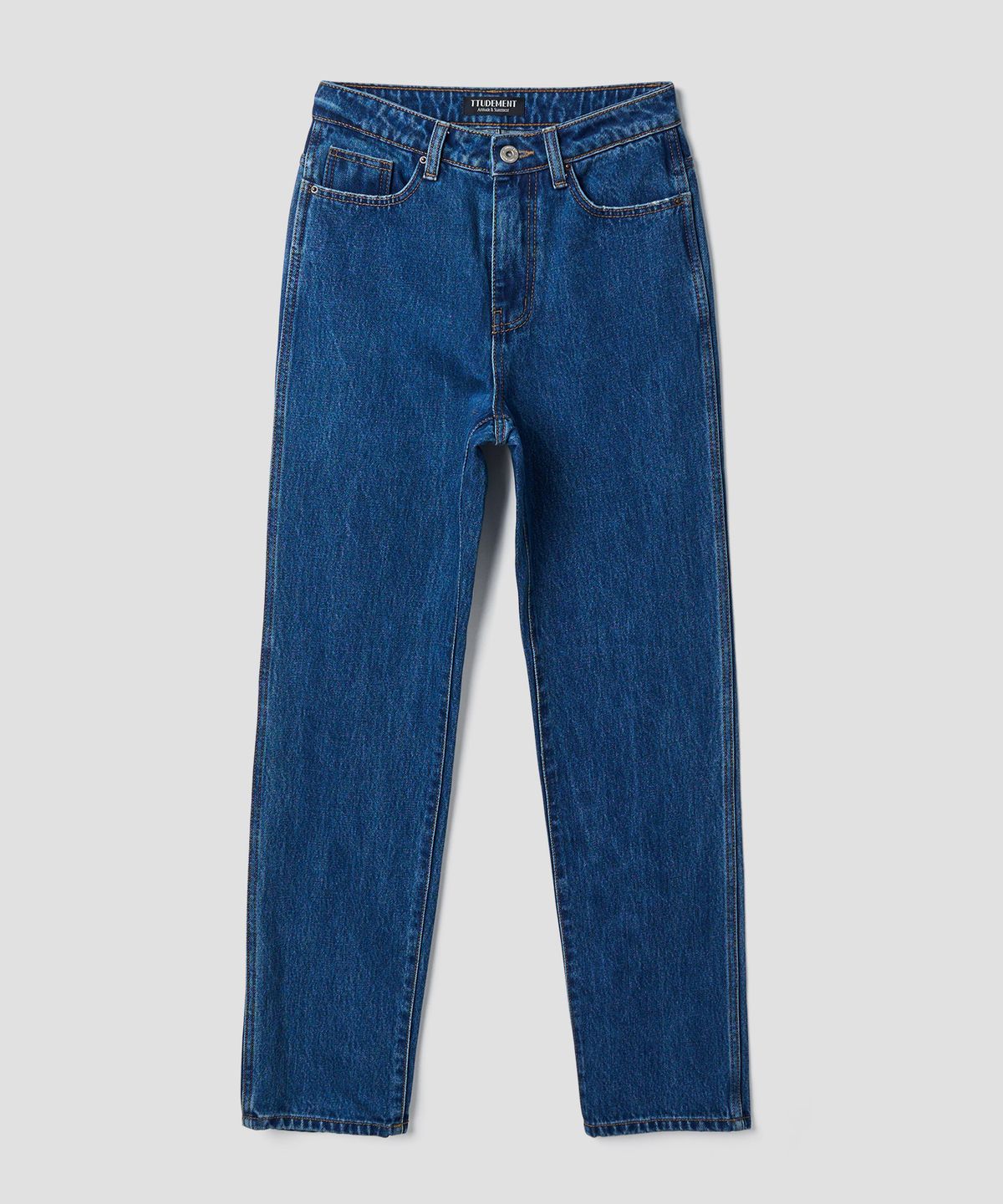 튜드먼트(TTUDEMENT) SLIM STRAIGHT DENIM PANTS_BLUE
