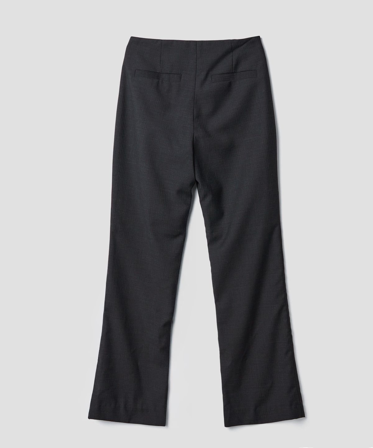 튜드먼트(TTUDEMENT) SLIM-FIT LAYERED SKIRT PANTS_CHARCOAL