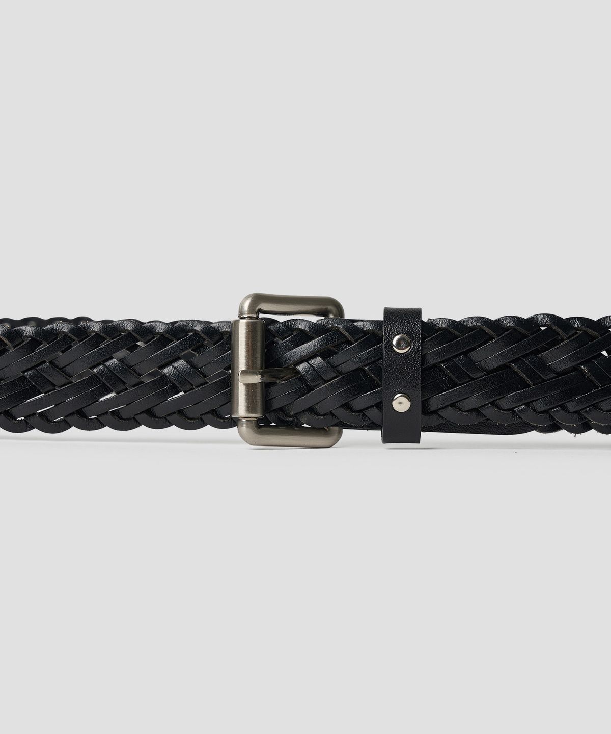 튜드먼트(TTUDEMENT) VINTAGE WEAVING BELT BLACK