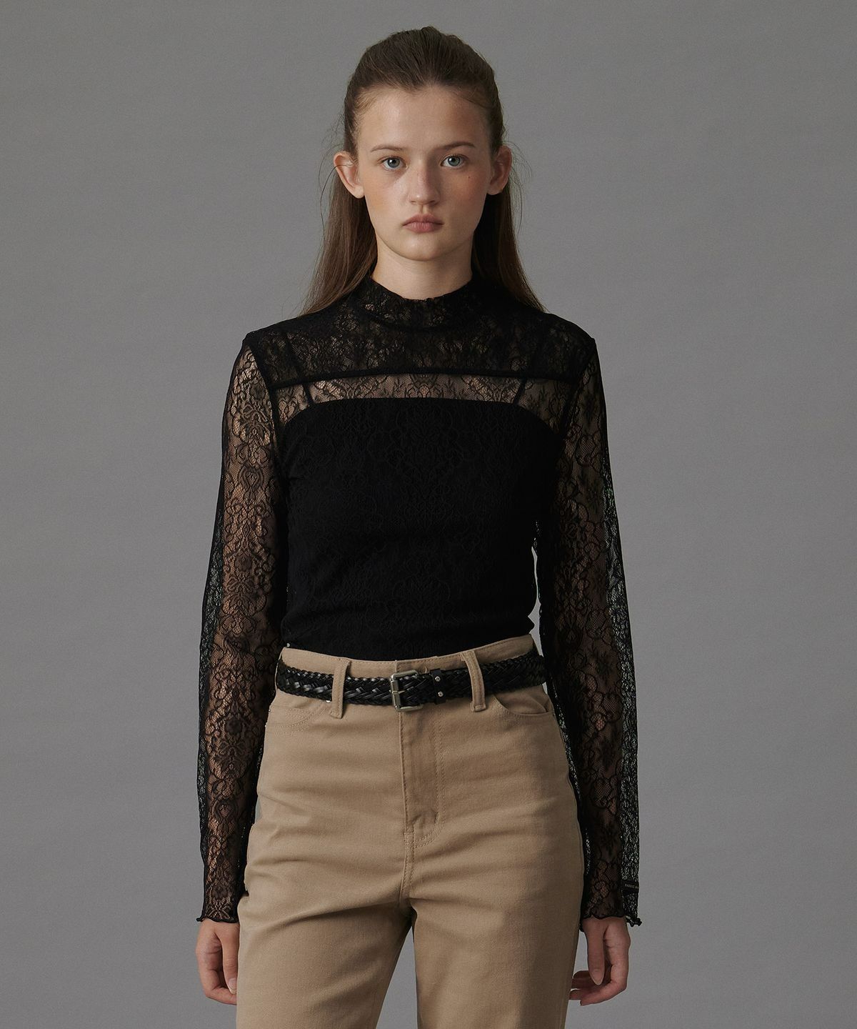 튜드먼트(TTUDEMENT) VINTAGE WEAVING BELT BLACK