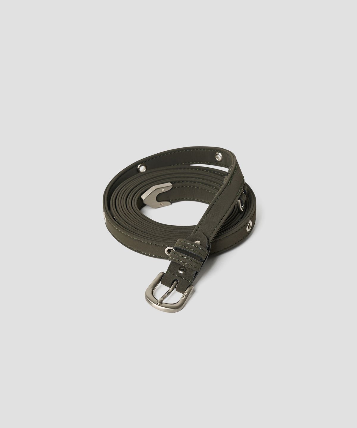 튜드먼트(TTUDEMENT) EYELET LONG BELT KHAKI