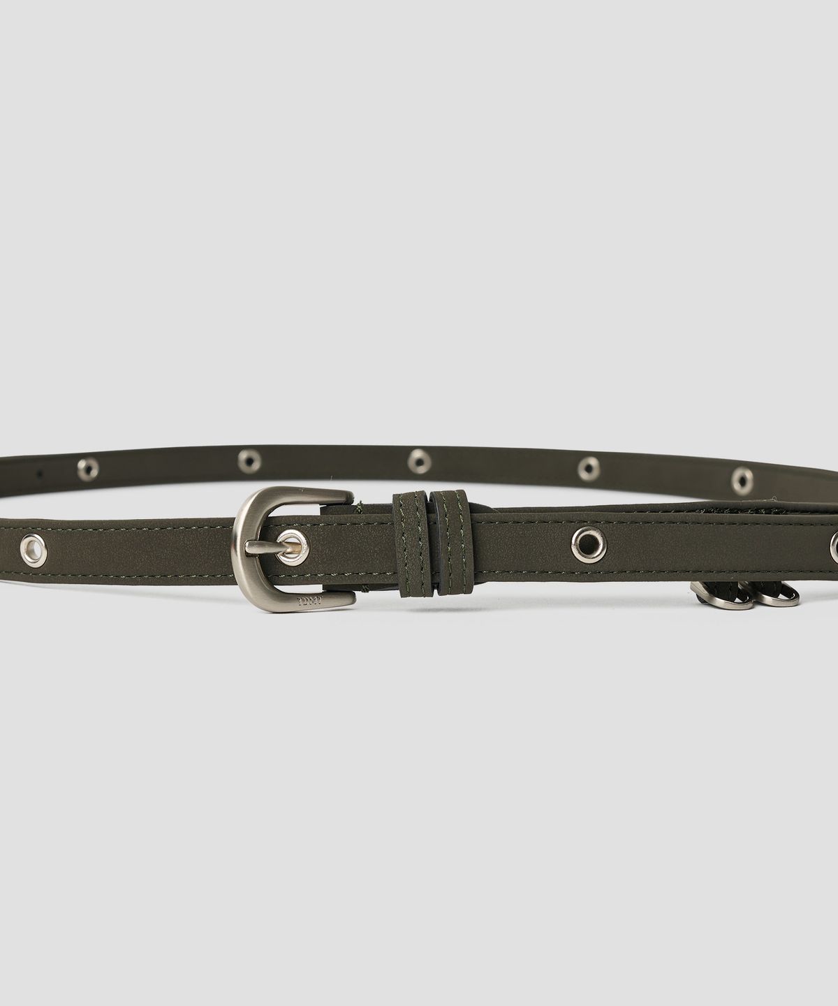 튜드먼트(TTUDEMENT) EYELET LONG BELT KHAKI