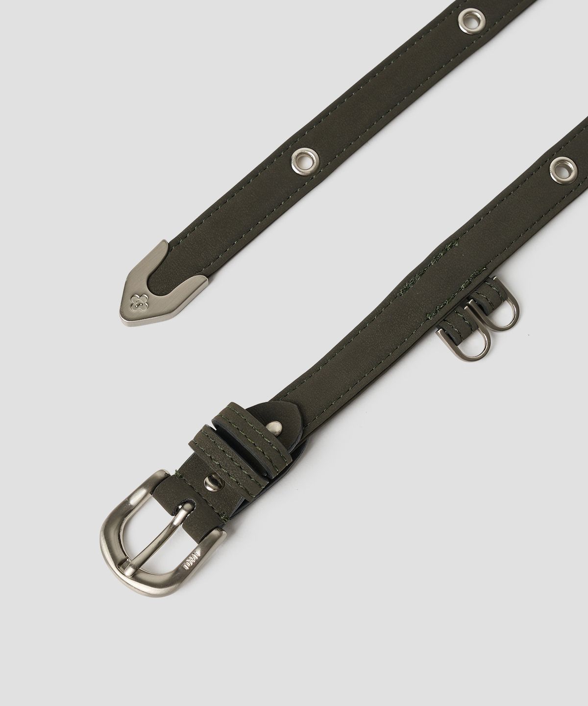 튜드먼트(TTUDEMENT) EYELET LONG BELT KHAKI