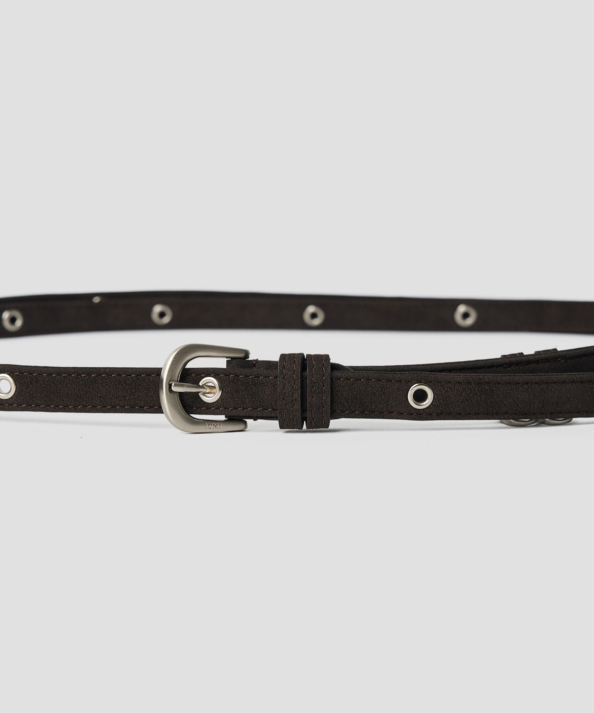 튜드먼트(TTUDEMENT) EYELET LONG BELT BROWN