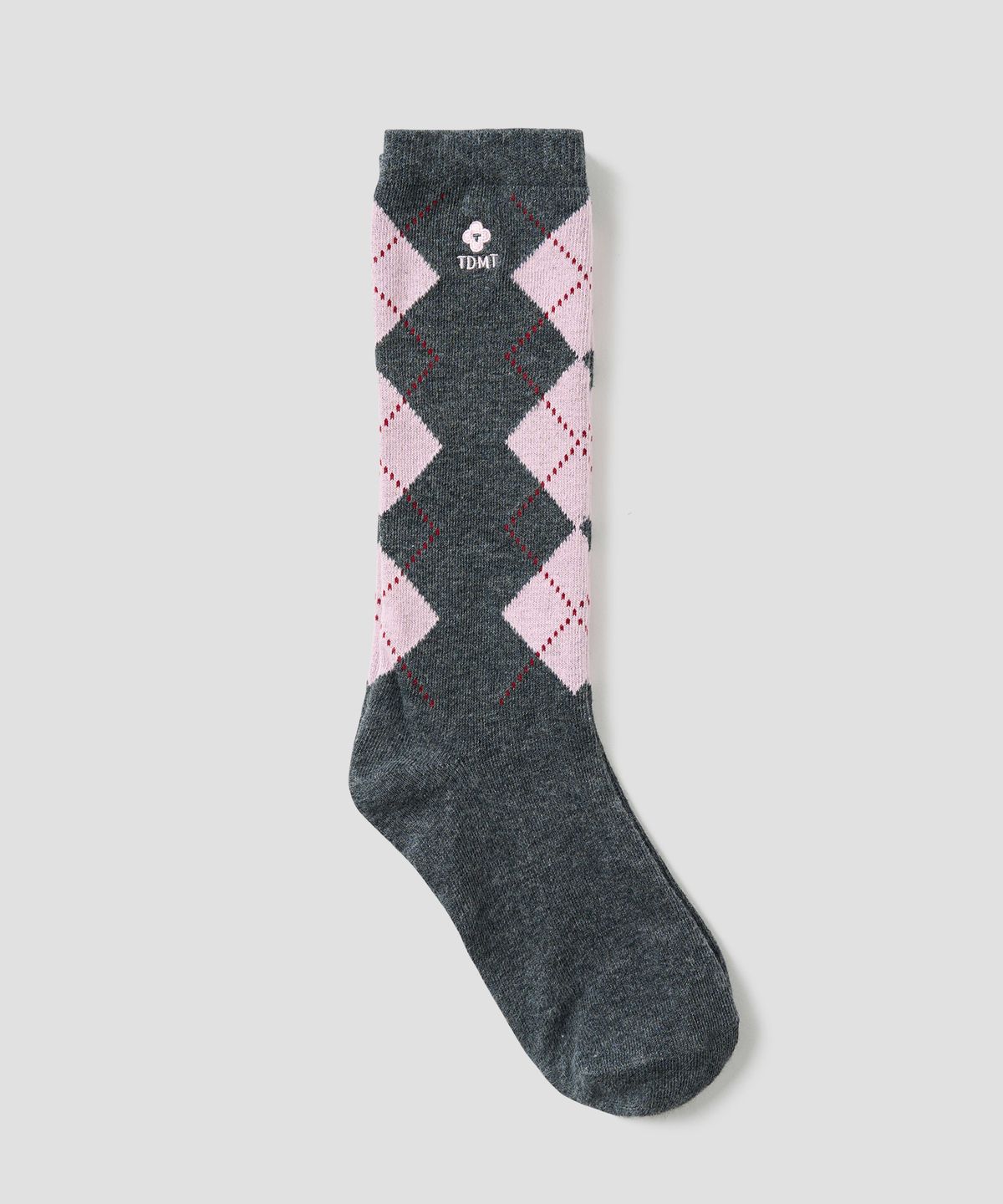튜드먼트(TTUDEMENT) ARGYLE PATTERN SOCKS CHARCOAL