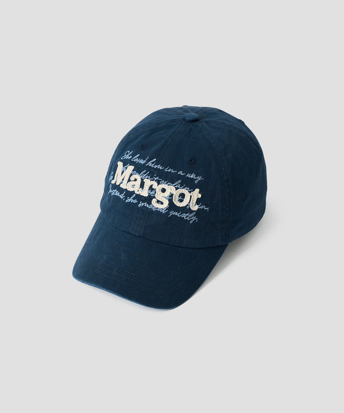 튜드먼트(TTUDEMENT) MARGOT LOGO BALLCAP NAVY