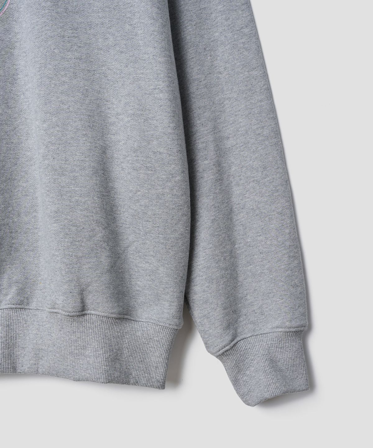 튜드먼트(TTUDEMENT) VINTAGE OVERFIT GRAPHIC SWEATSHIRT_MELANGE GREY