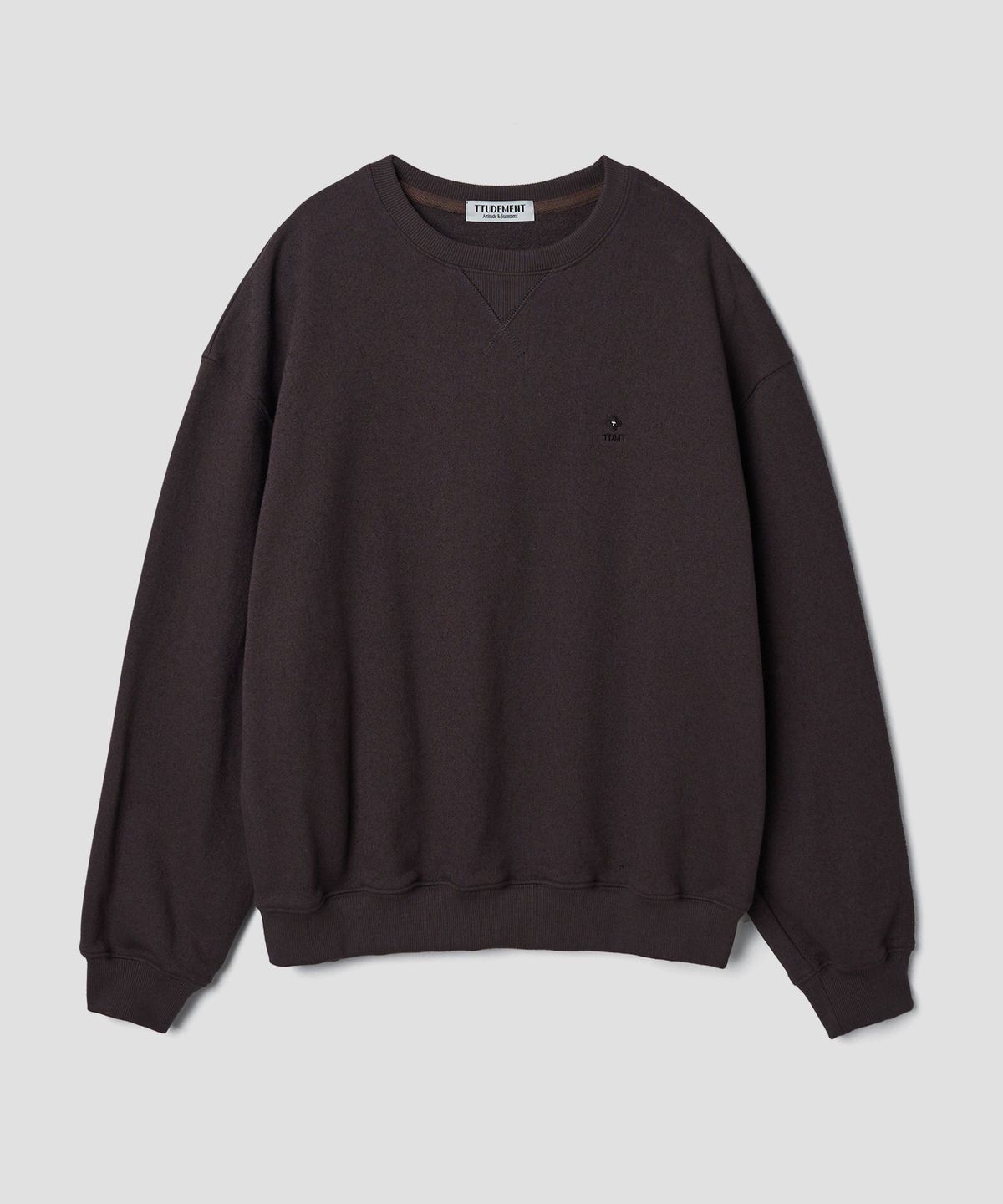 튜드먼트(TTUDEMENT) CLOVER BOUCLE SWEATSHIRT BROWN