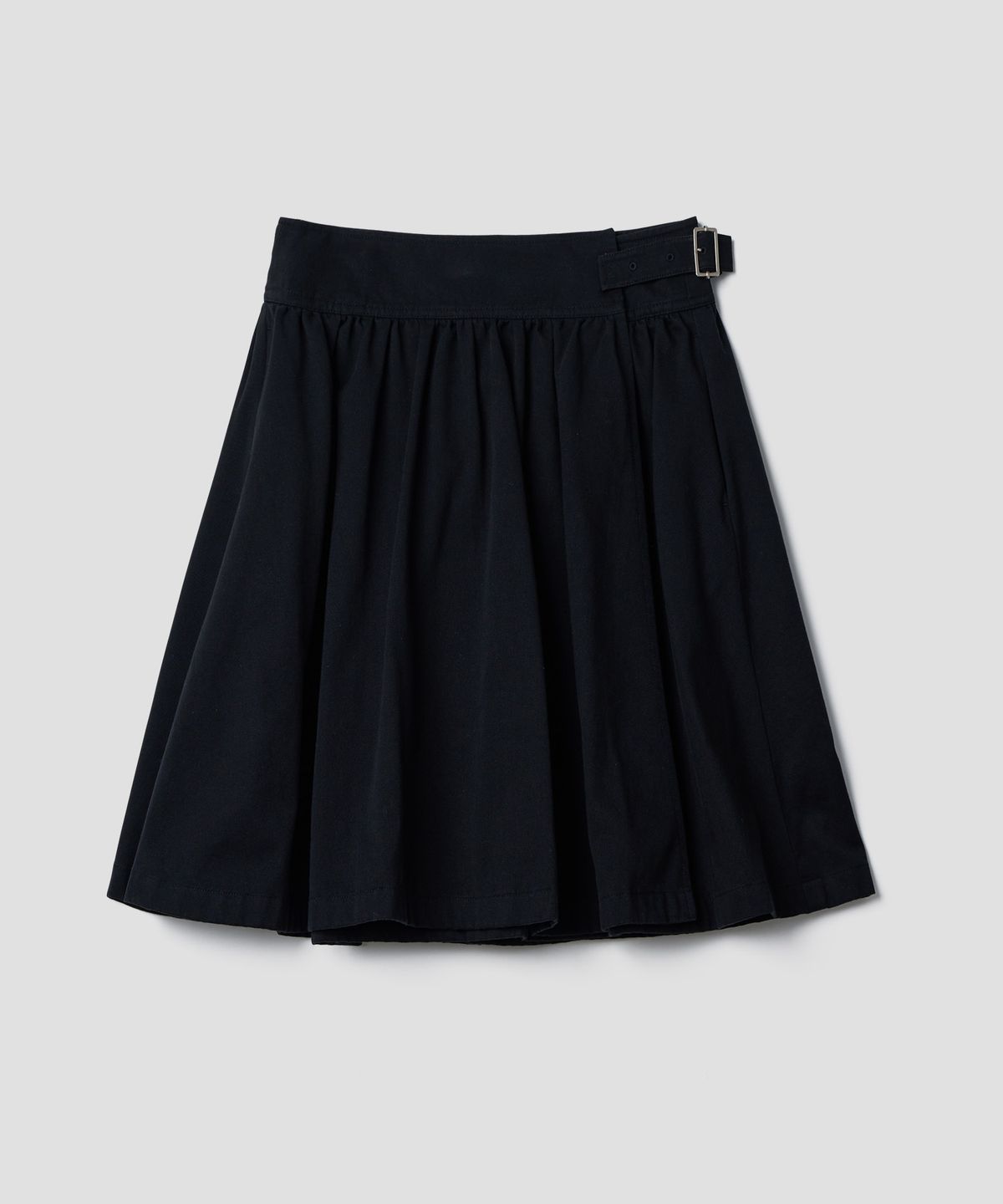 튜드먼트(TTUDEMENT) A-LINE FLARED WRAP SKIRT_BLACK