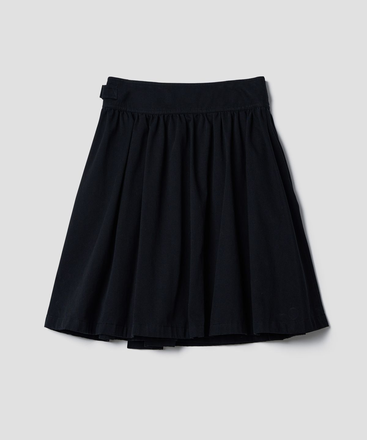 튜드먼트(TTUDEMENT) A-LINE FLARED WRAP SKIRT_BLACK