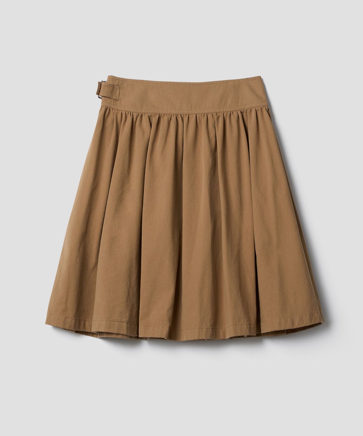 튜드먼트(TTUDEMENT) A-LINE FLARED WRAP SKIRT_BEIGE