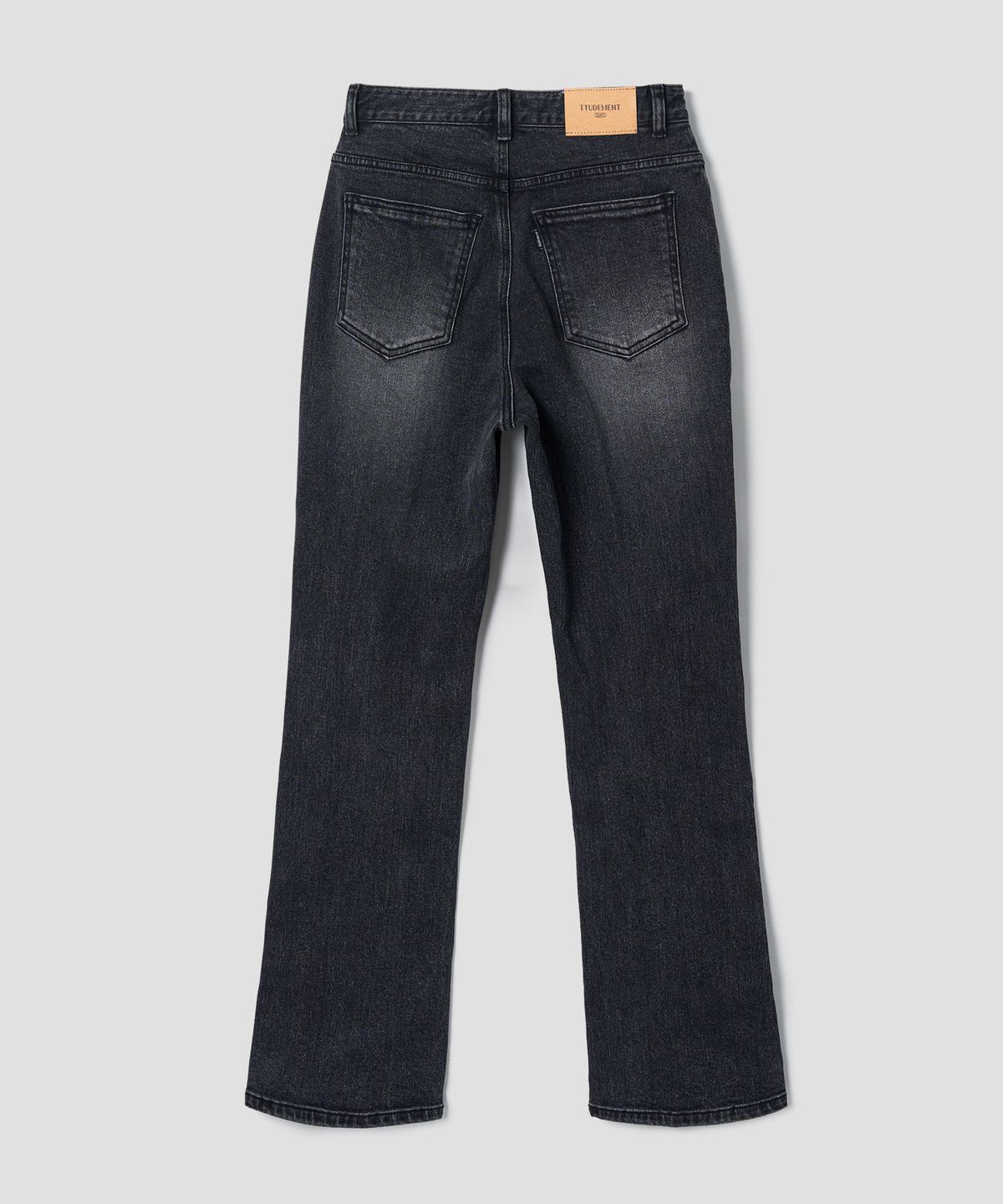 튜드먼트(TTUDEMENT) BOOT-CUT DENIM PANTS_BLACK