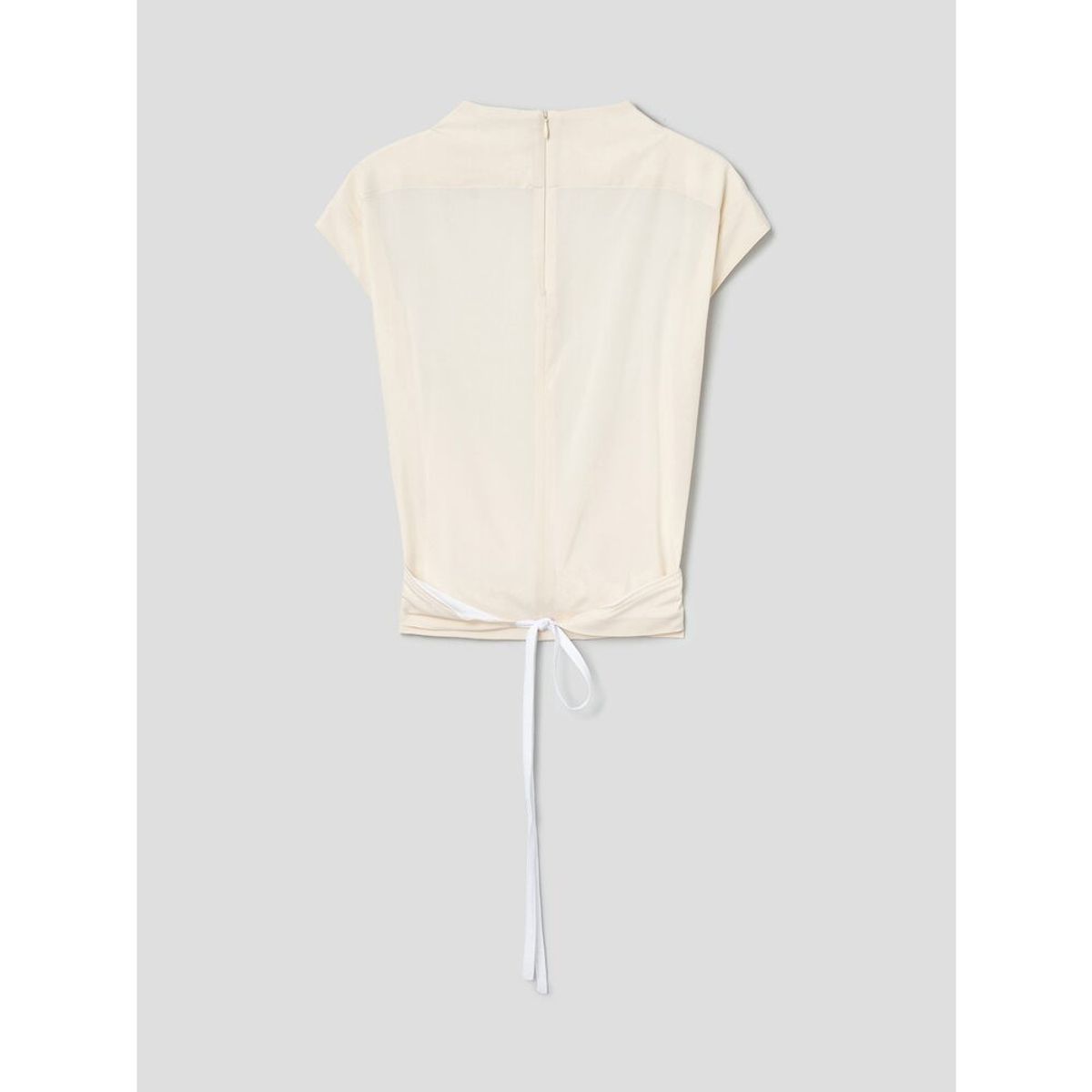 앙개(ANGGAE) Triangle Wrap TShirt   Ivory